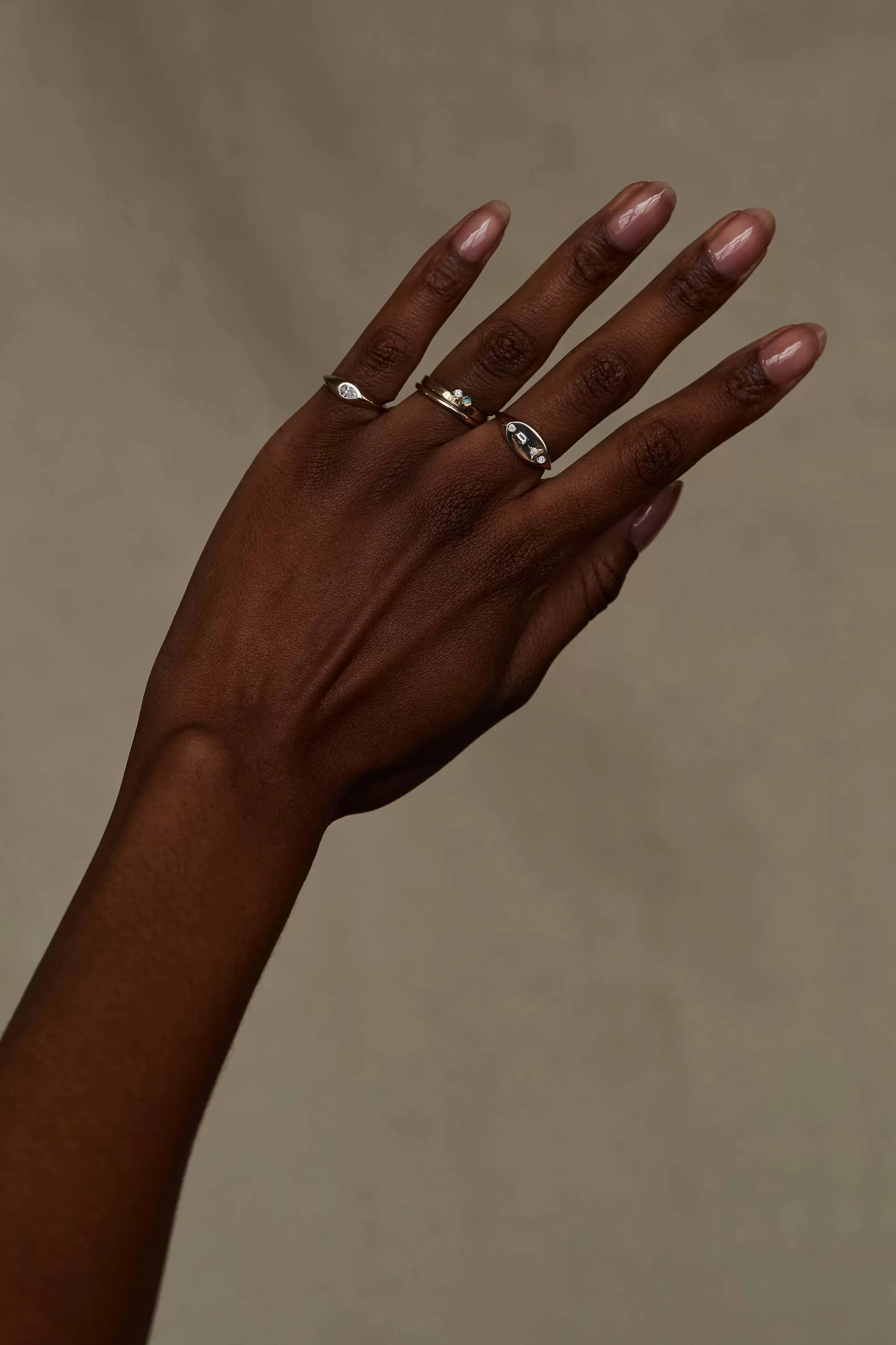 Shop Baguette Signet Ring Rings