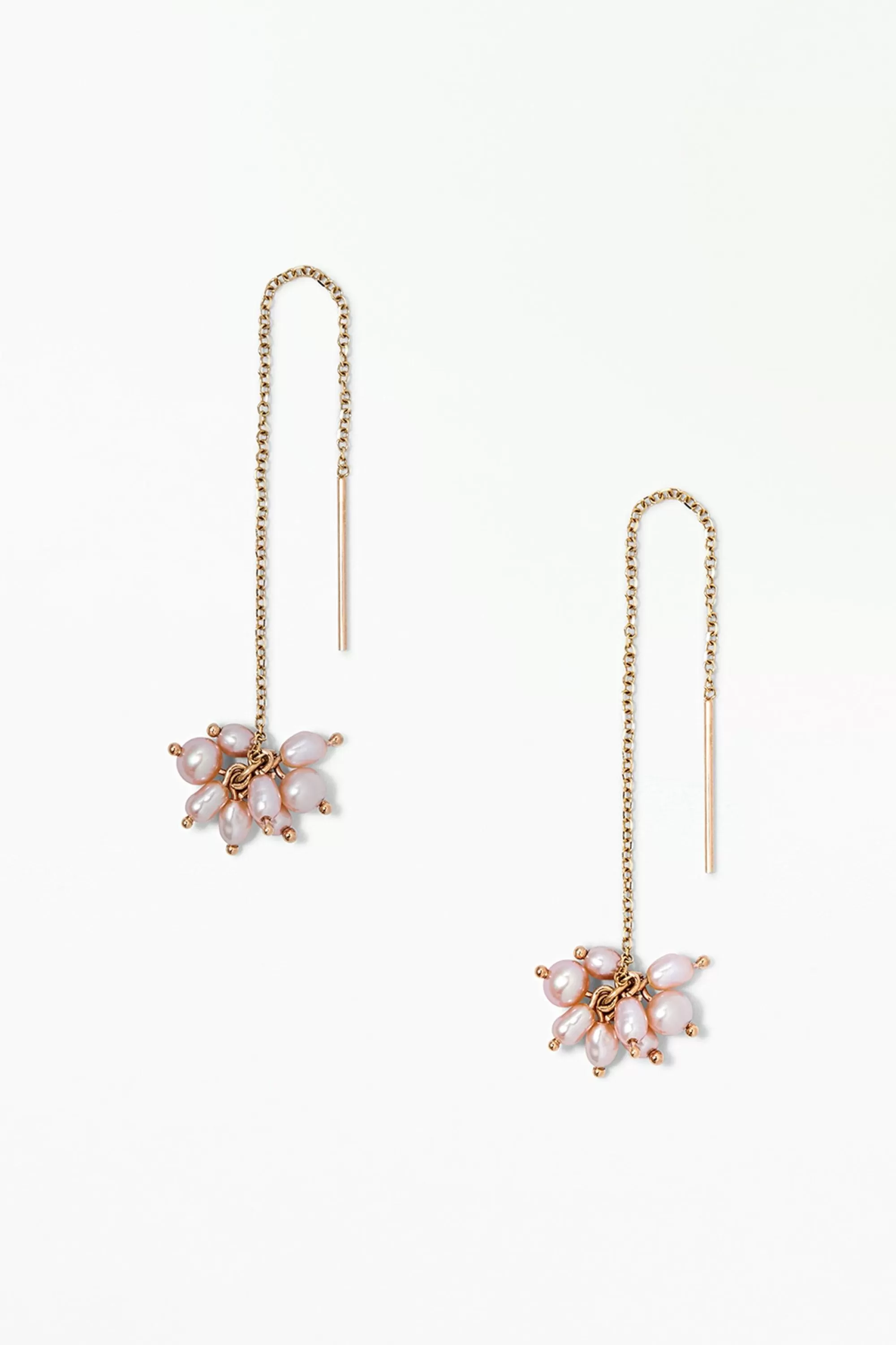 Fashion Blush Pearl Cloudburst Threader - Single Earrings