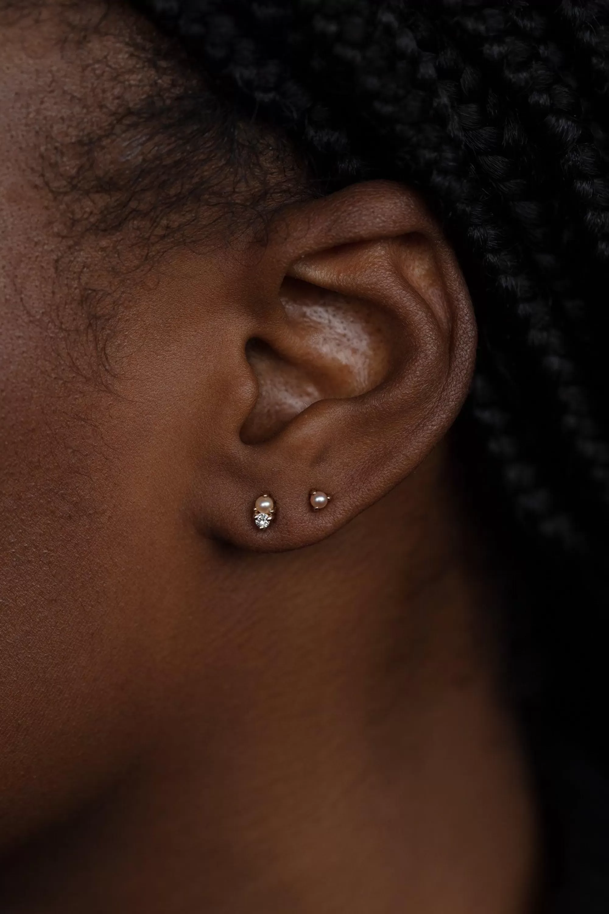 Online Blush Pearl Two-Step Earring - Single Earrings