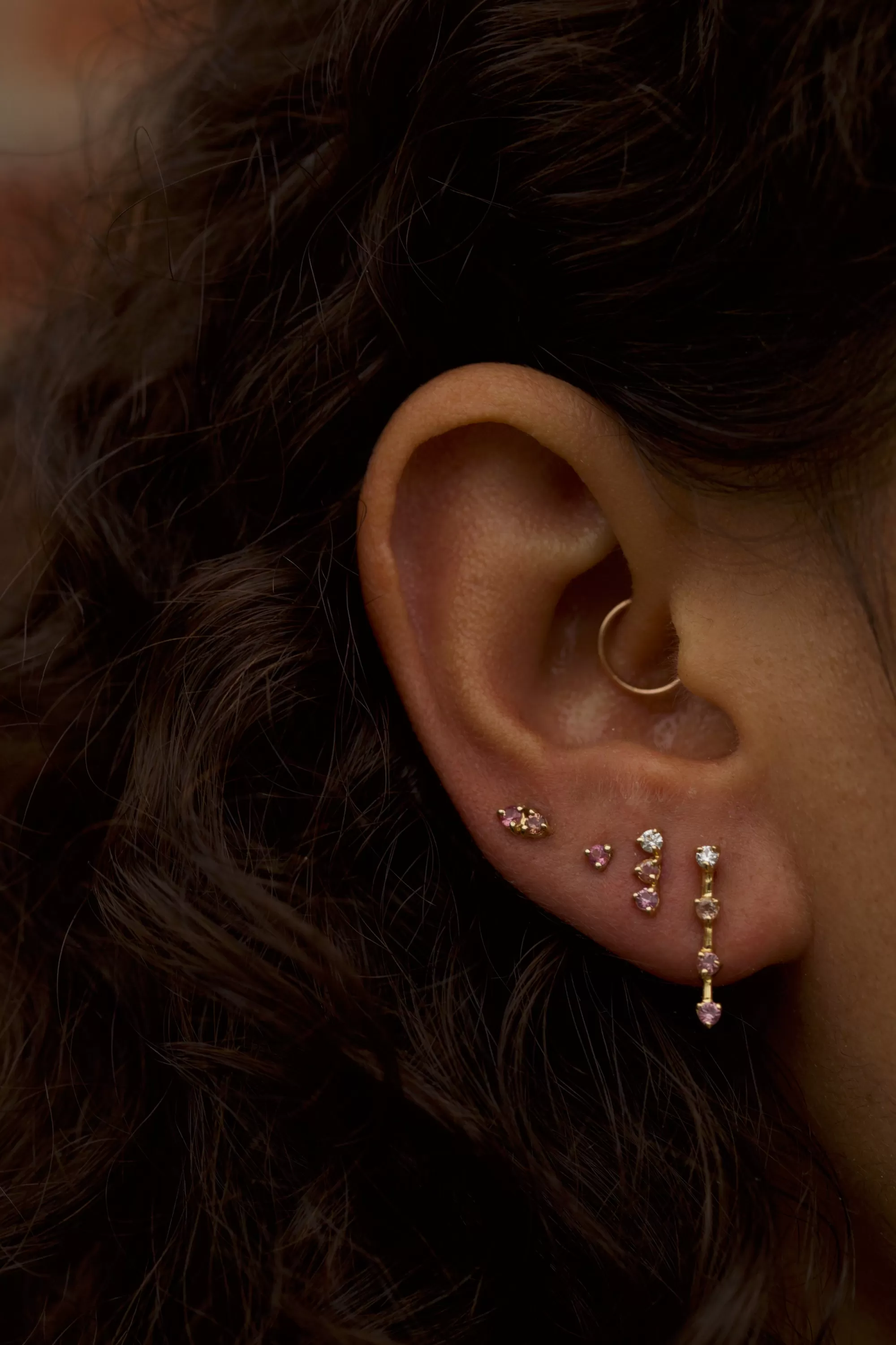 Store Blush Two-Step Earring - Single Earrings