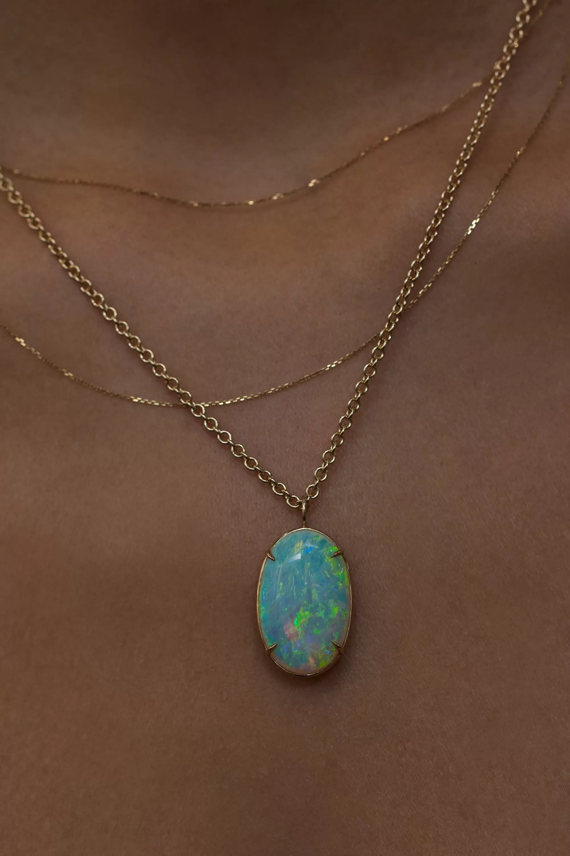 Store Borealis Opal Pendant No. 25 Necklaces