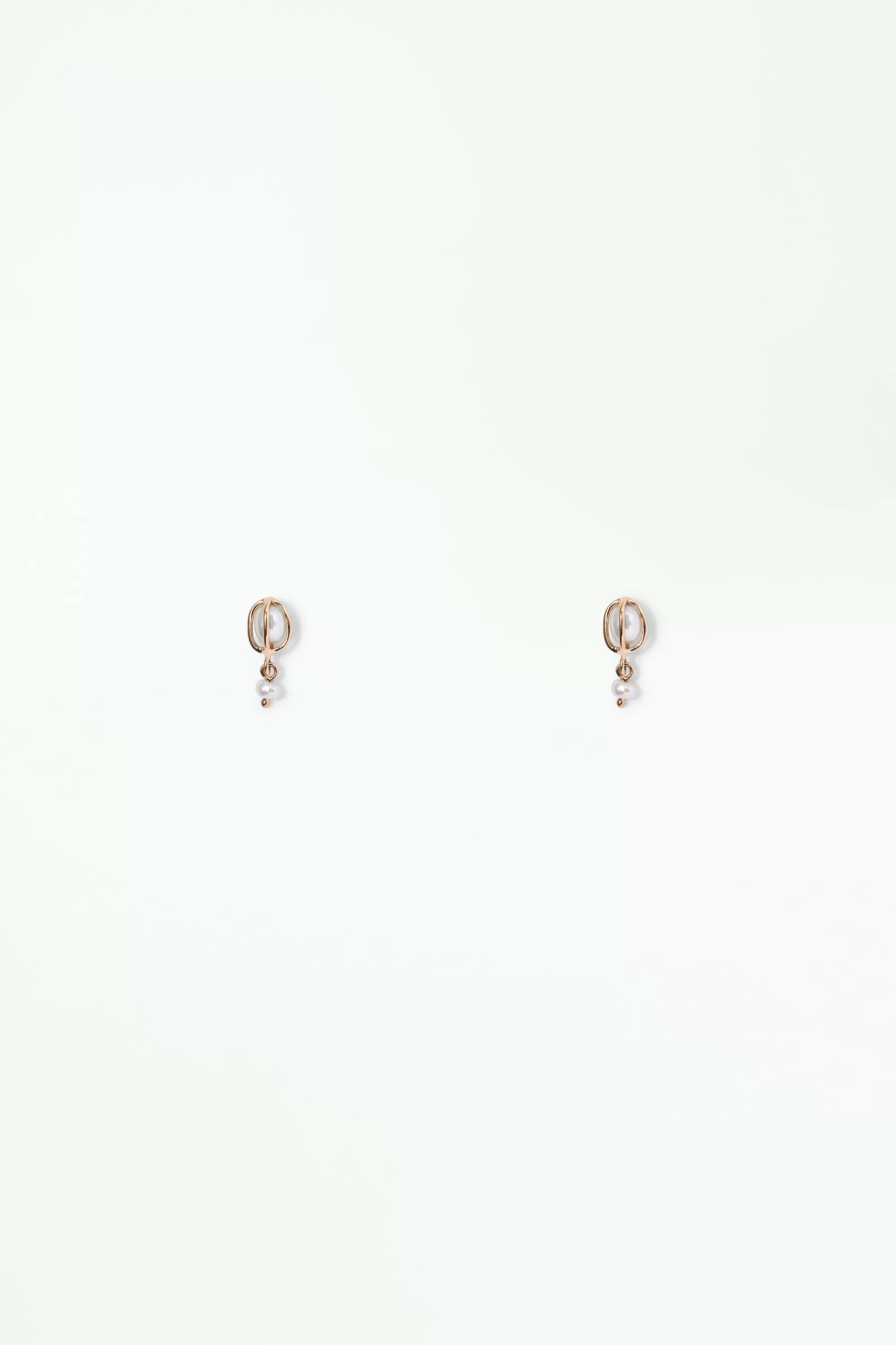 Store Caged Pearl Drop Earring - Single Earrings