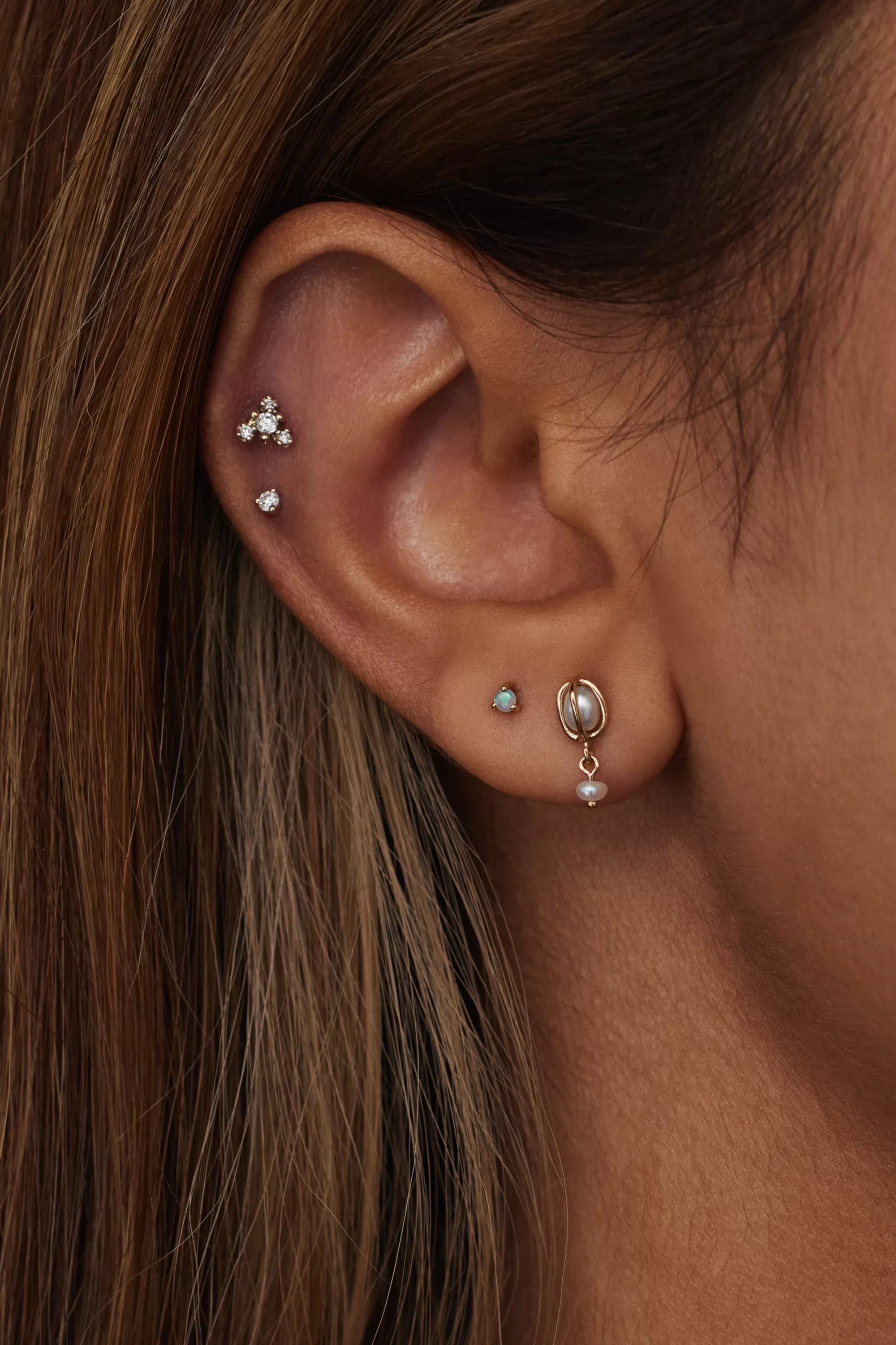 Store Caged Pearl Drop Earring - Single Earrings