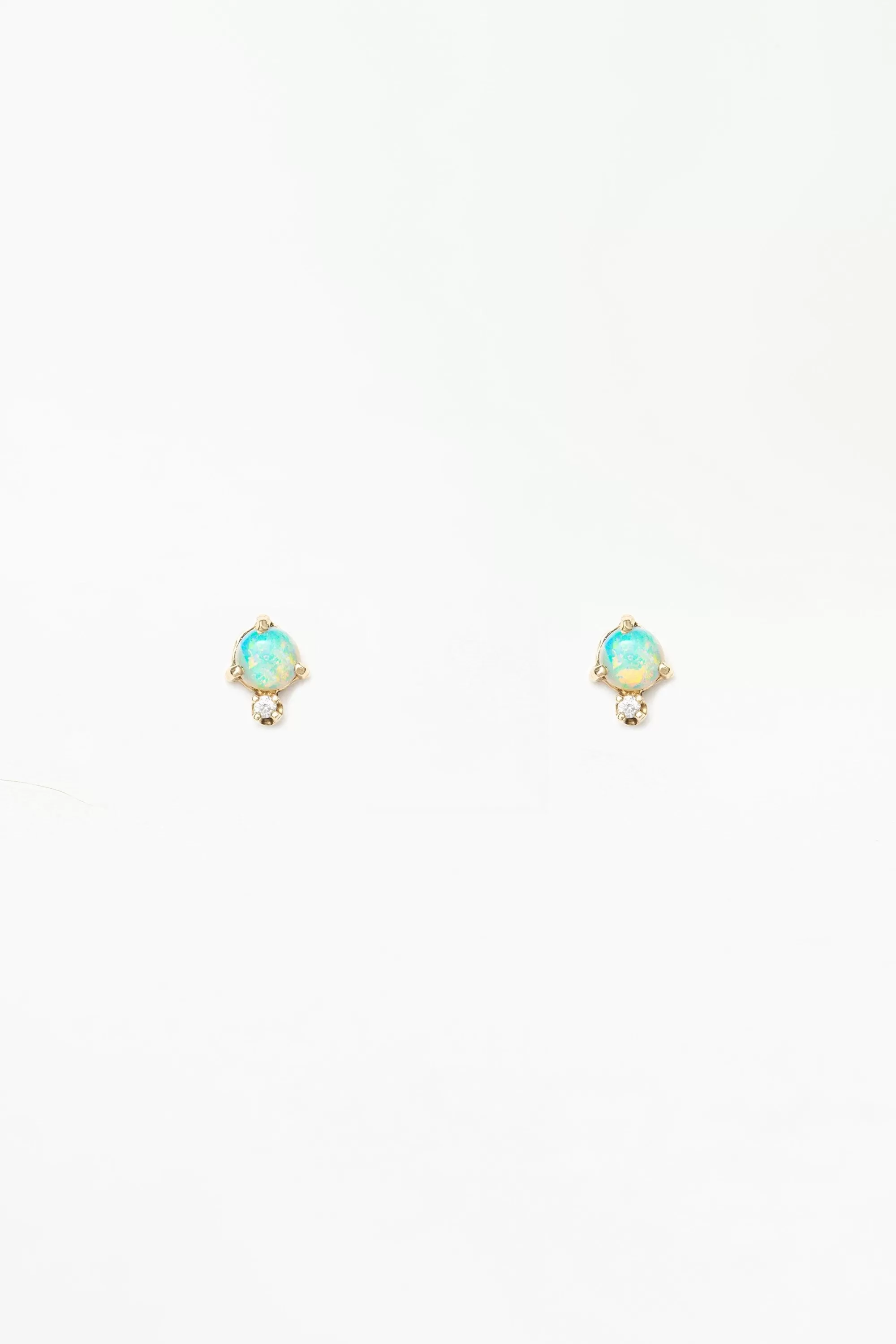 Store Classic Opal & Diamond Earring - Single Earrings
