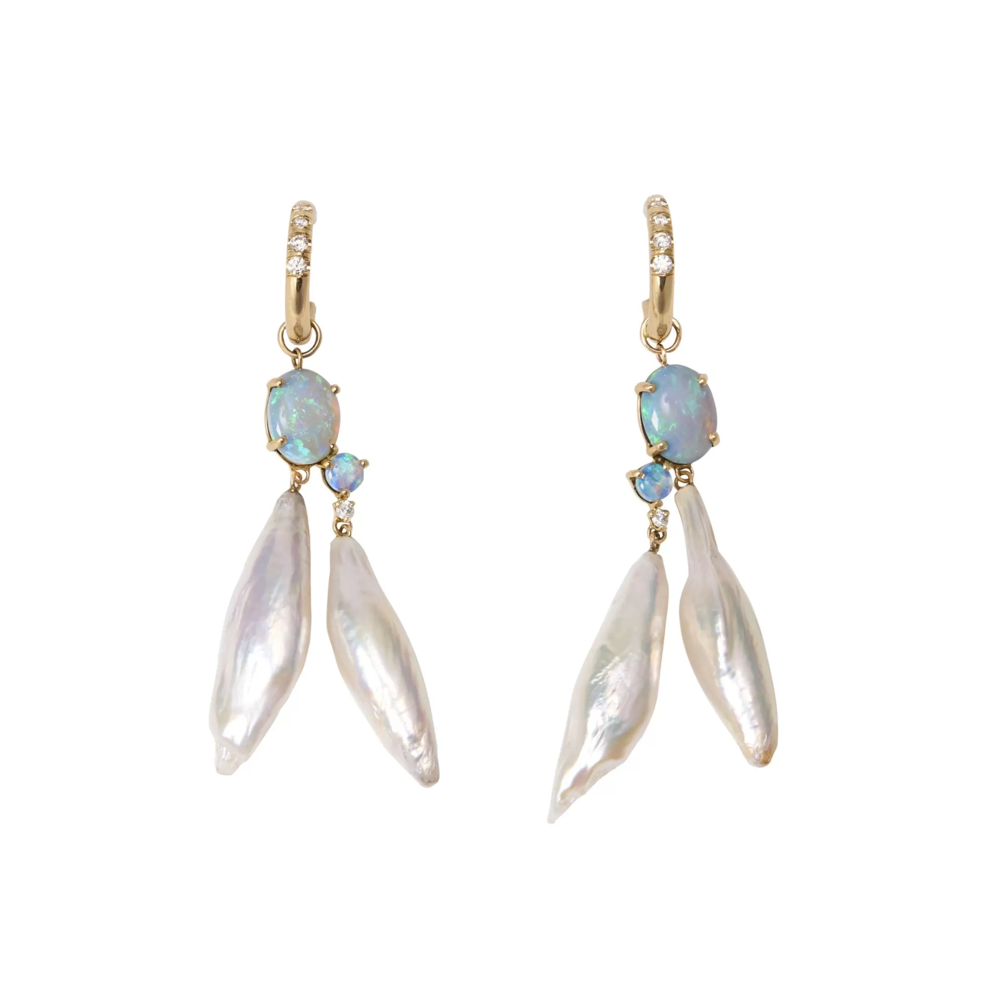 Fashion Cluster Pearl Earrings - Pair Earrings