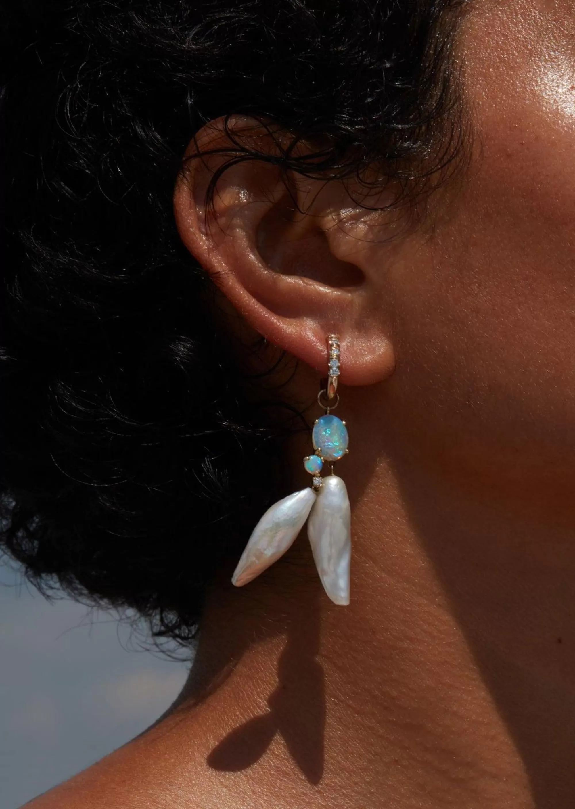 Fashion Cluster Pearl Earrings - Pair Earrings