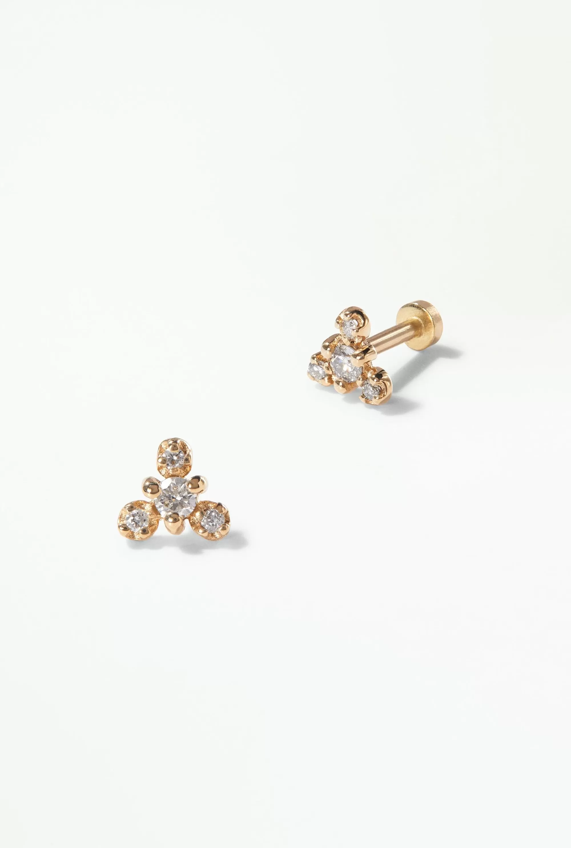 Flash Sale Diamond Burst Earring - Flat Back - Single Piercing