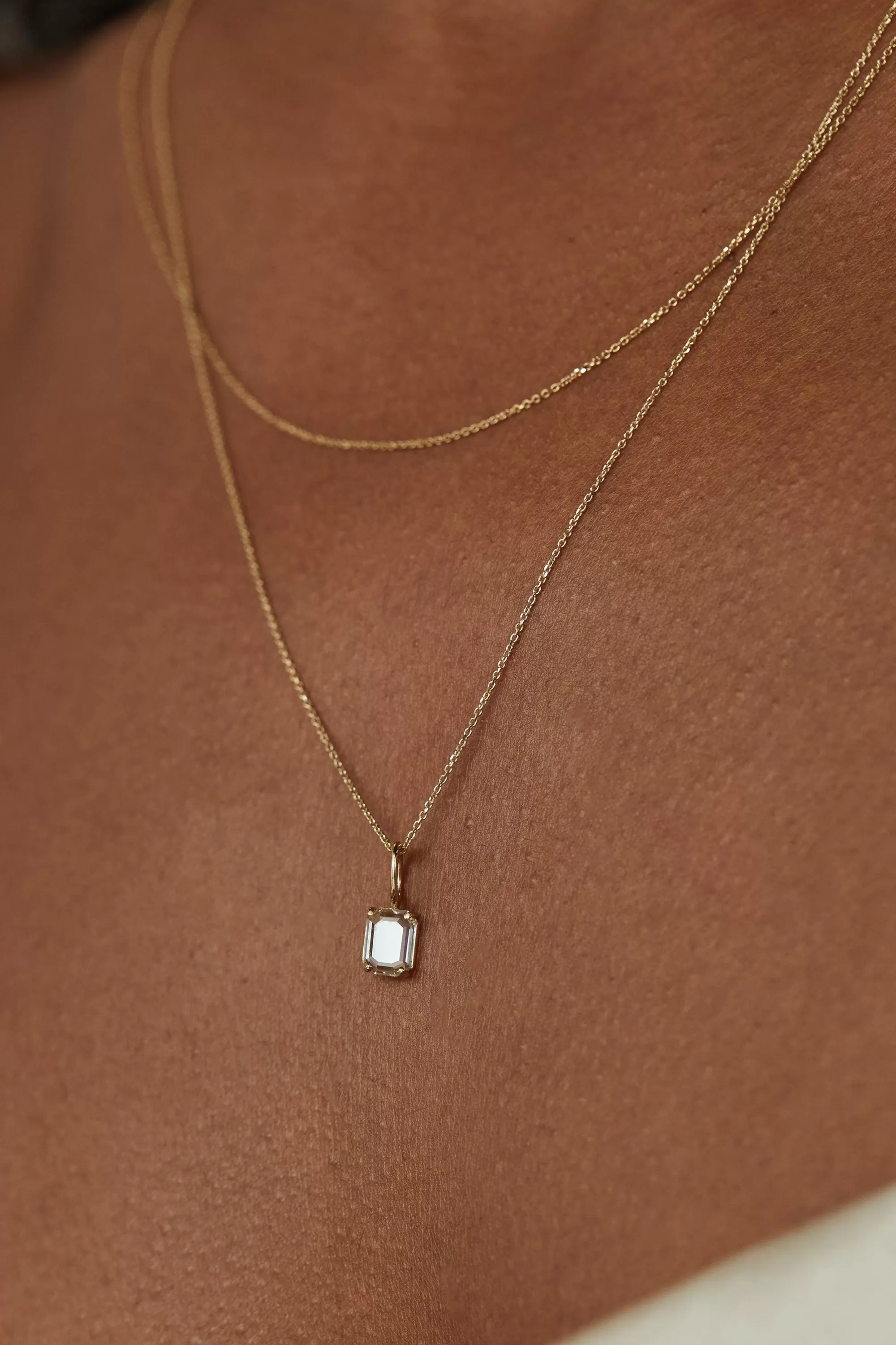 Clearance Diamond Slice Charm No. 6 Necklaces