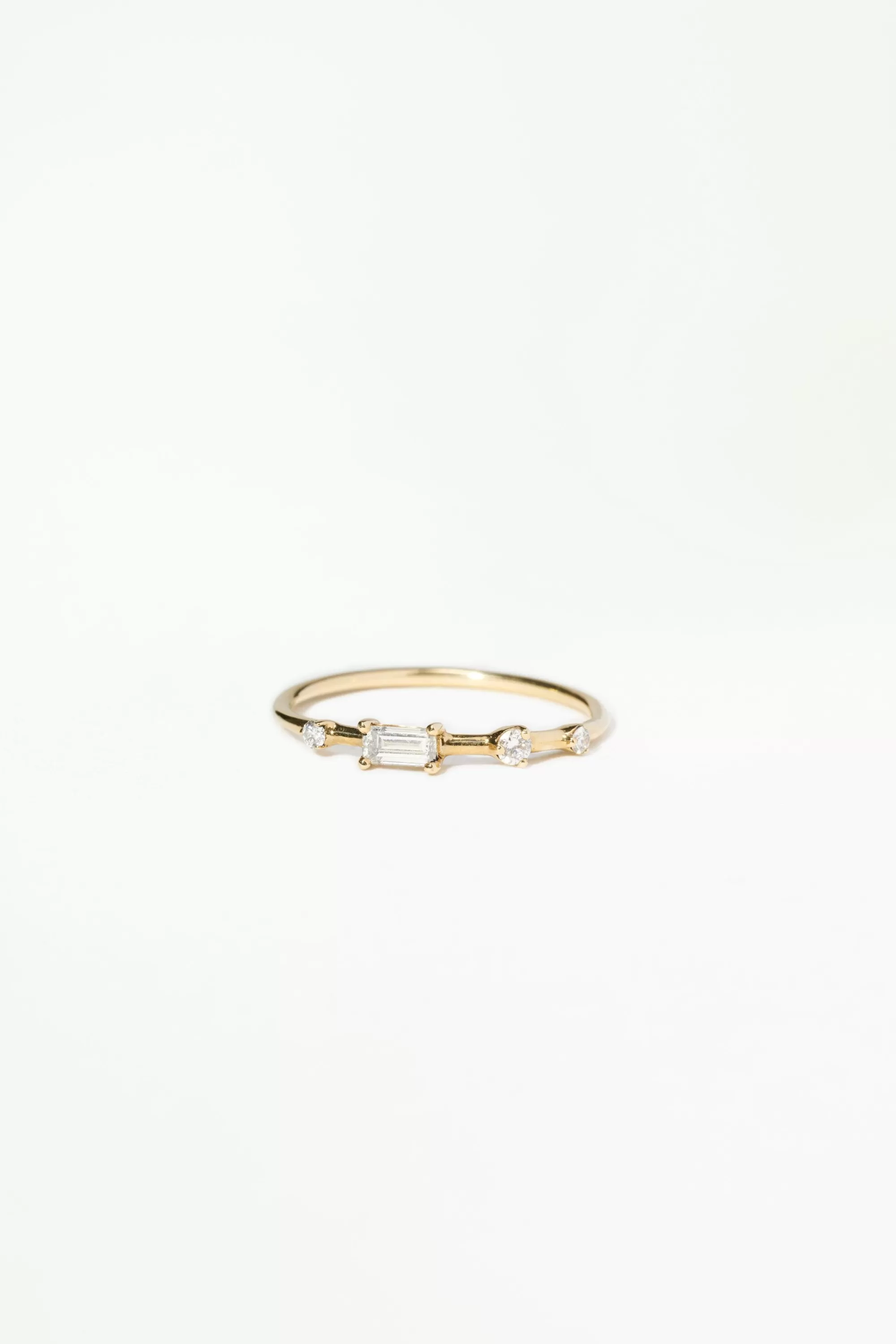 Sale Four-Step Baguette Ring Rings