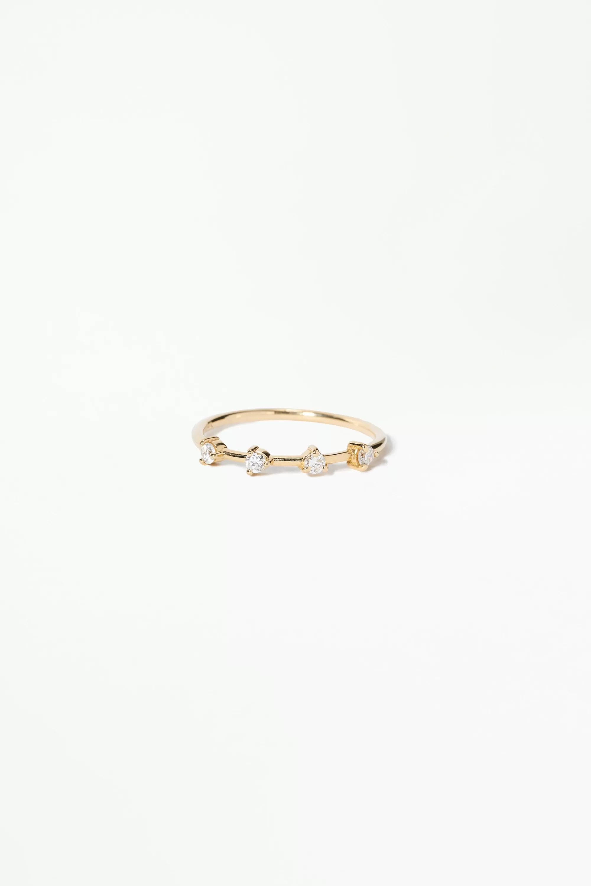 Discount Four-Step Diamond Ring Rings