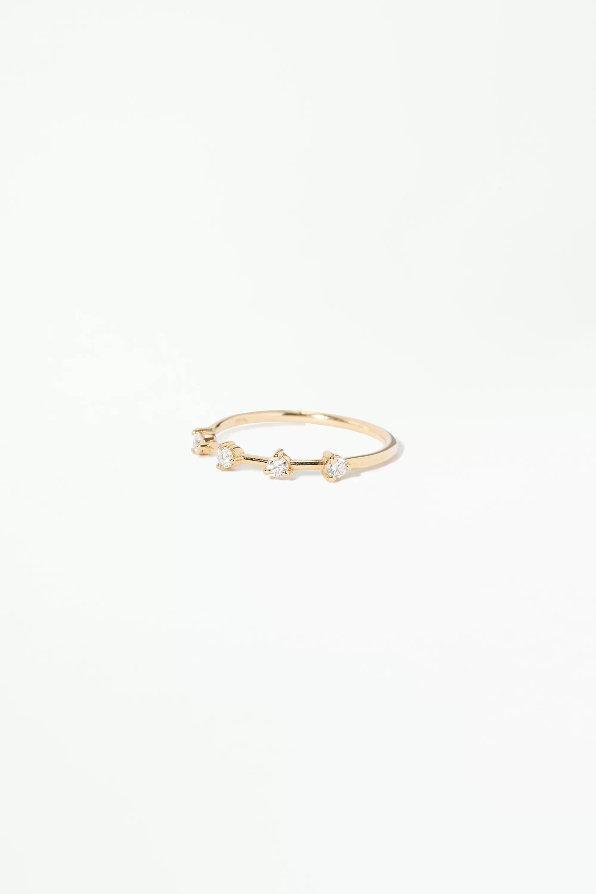 Discount Four-Step Diamond Ring Rings