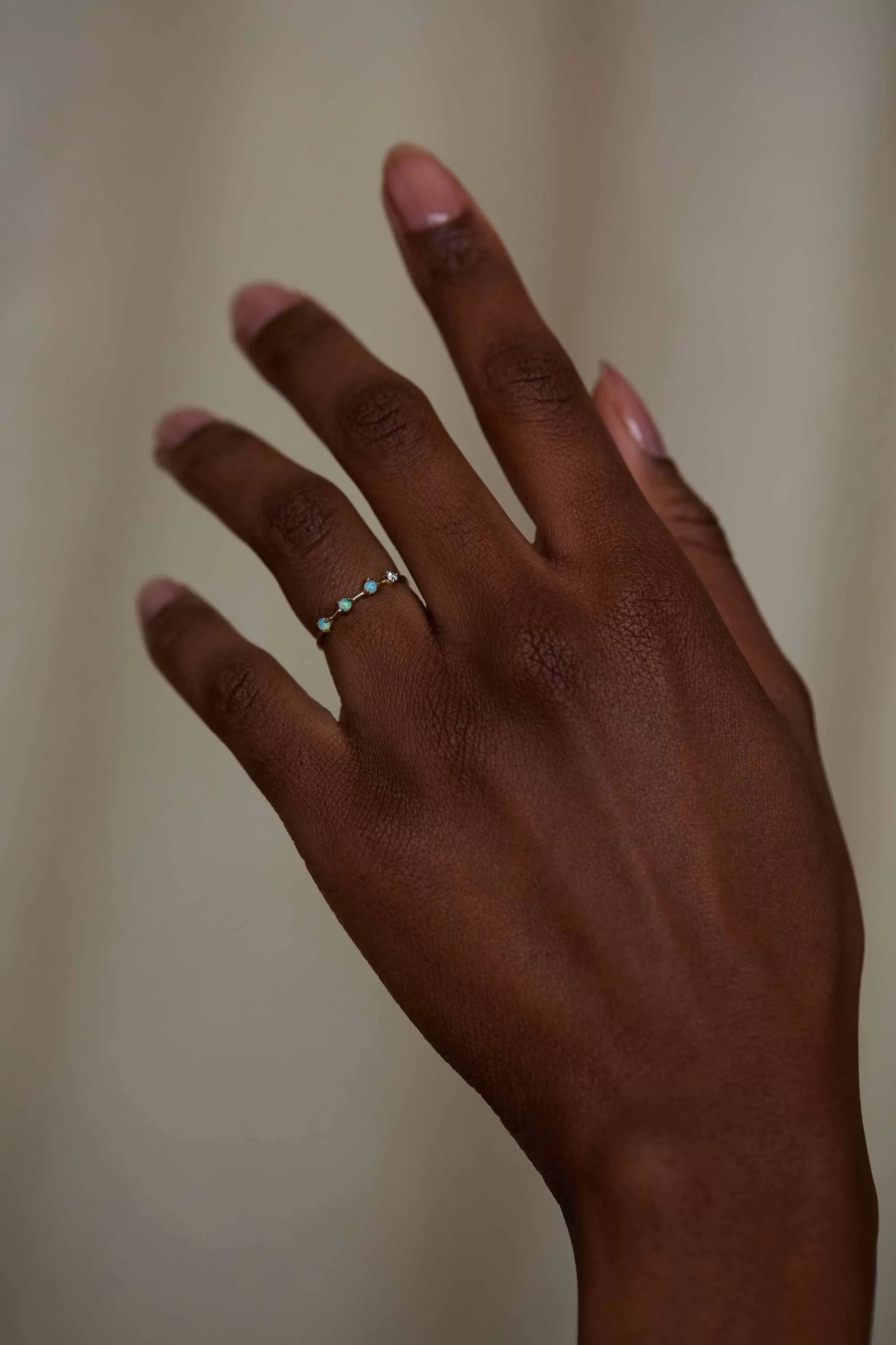 Fashion Four-Step Ring Rings