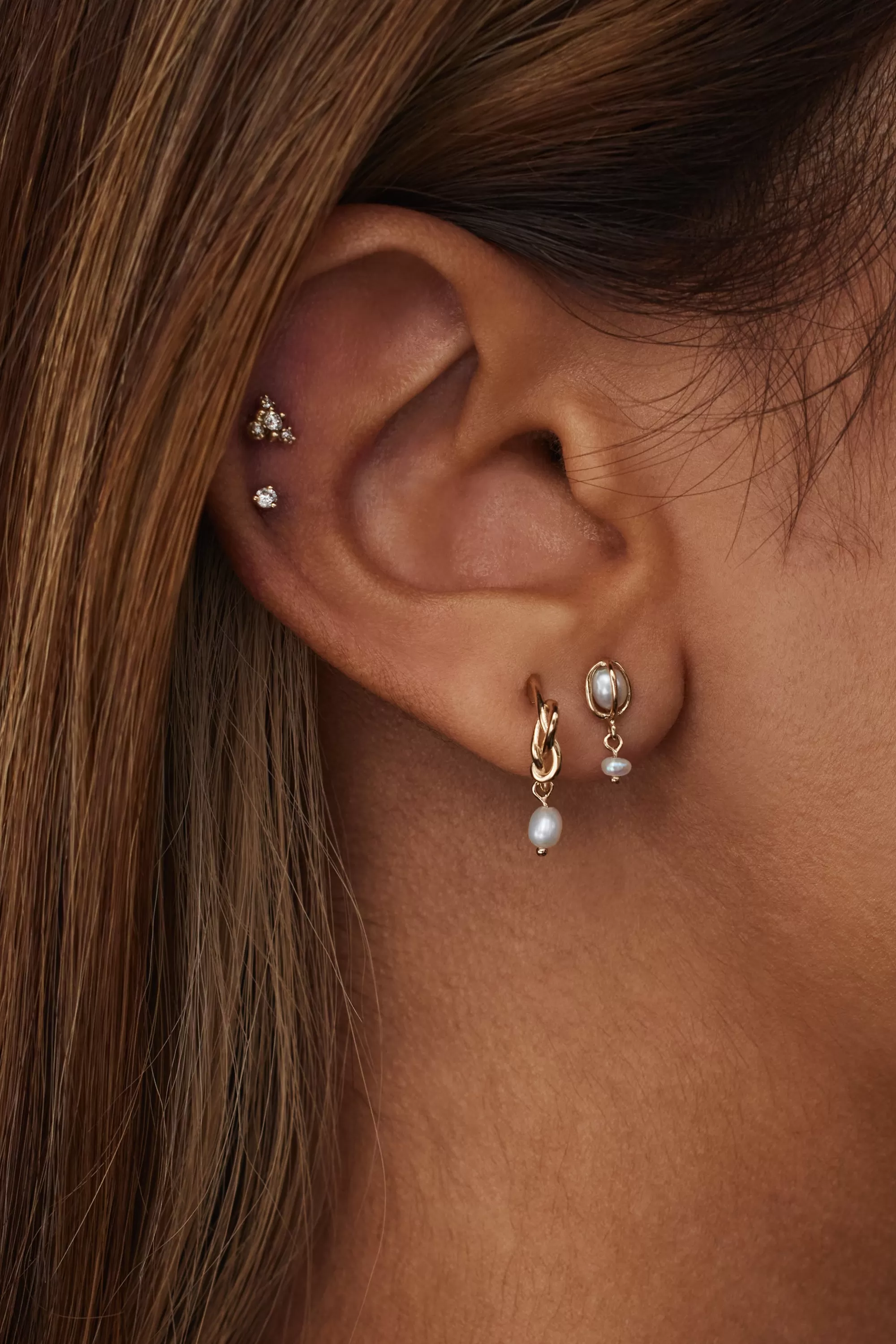 Flash Sale Gentle Practice Pearl Hoop Earring - Single Earrings
