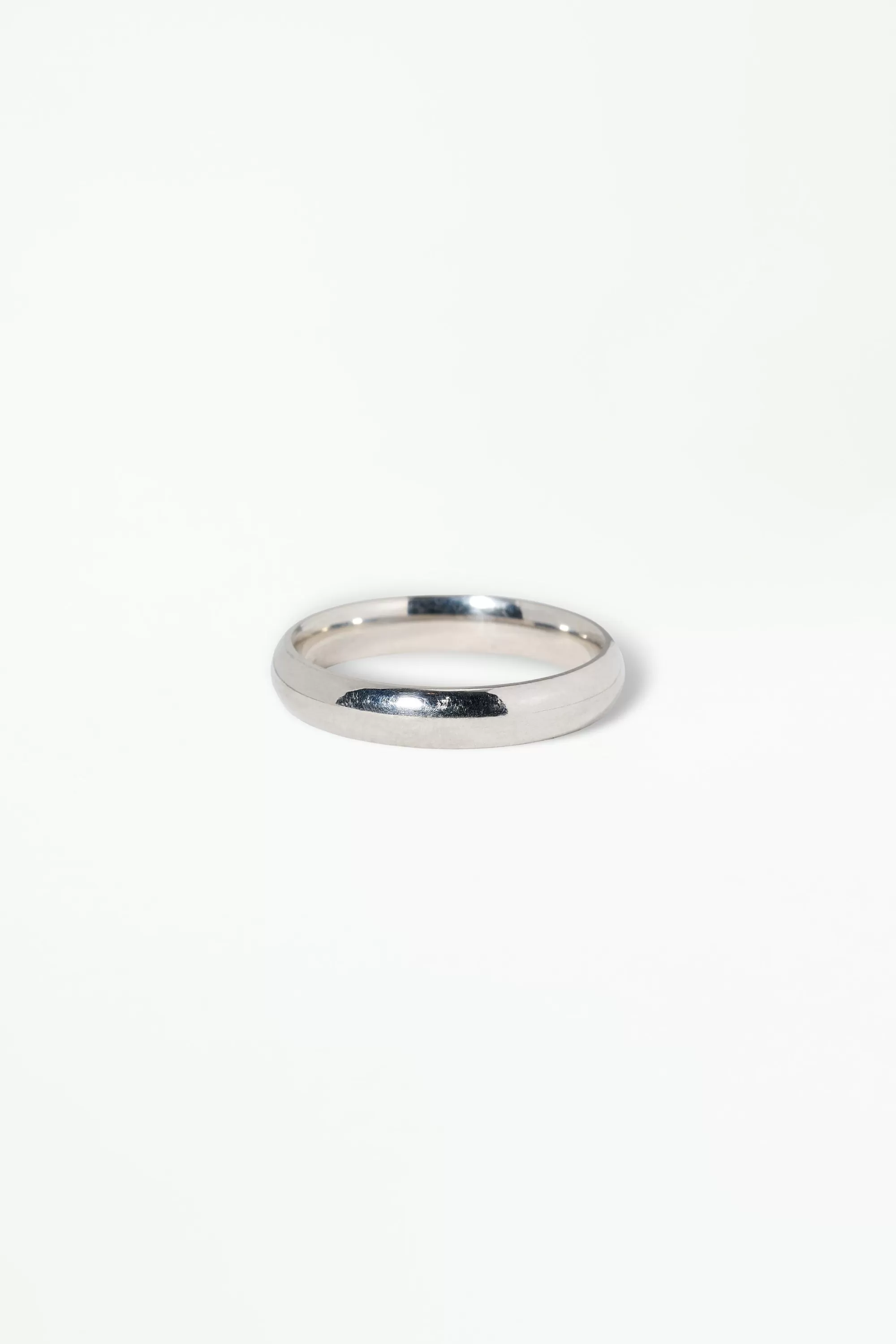 Outlet Hammered Half Round Wedding Band, 4Mm Rings