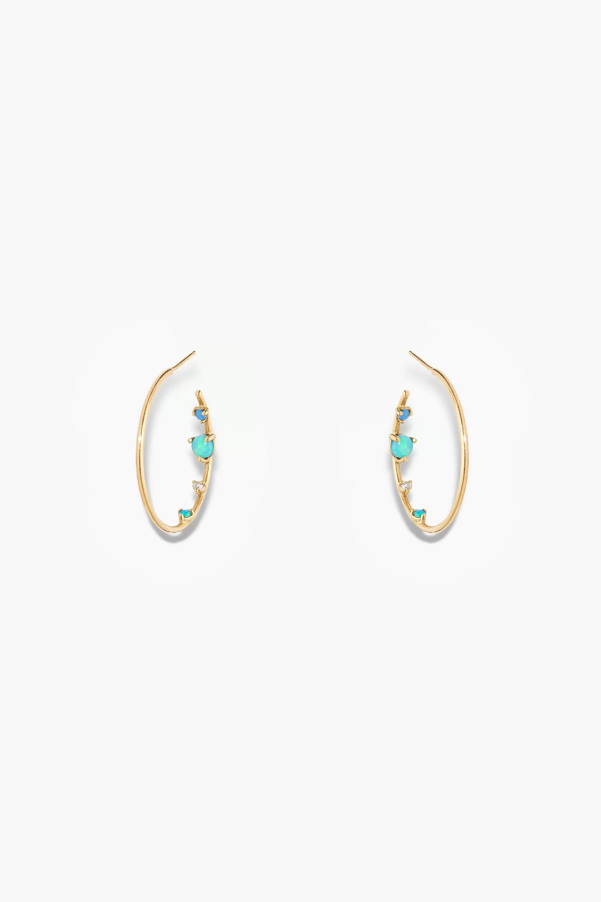 Online Inverted Hoop - Single Earrings
