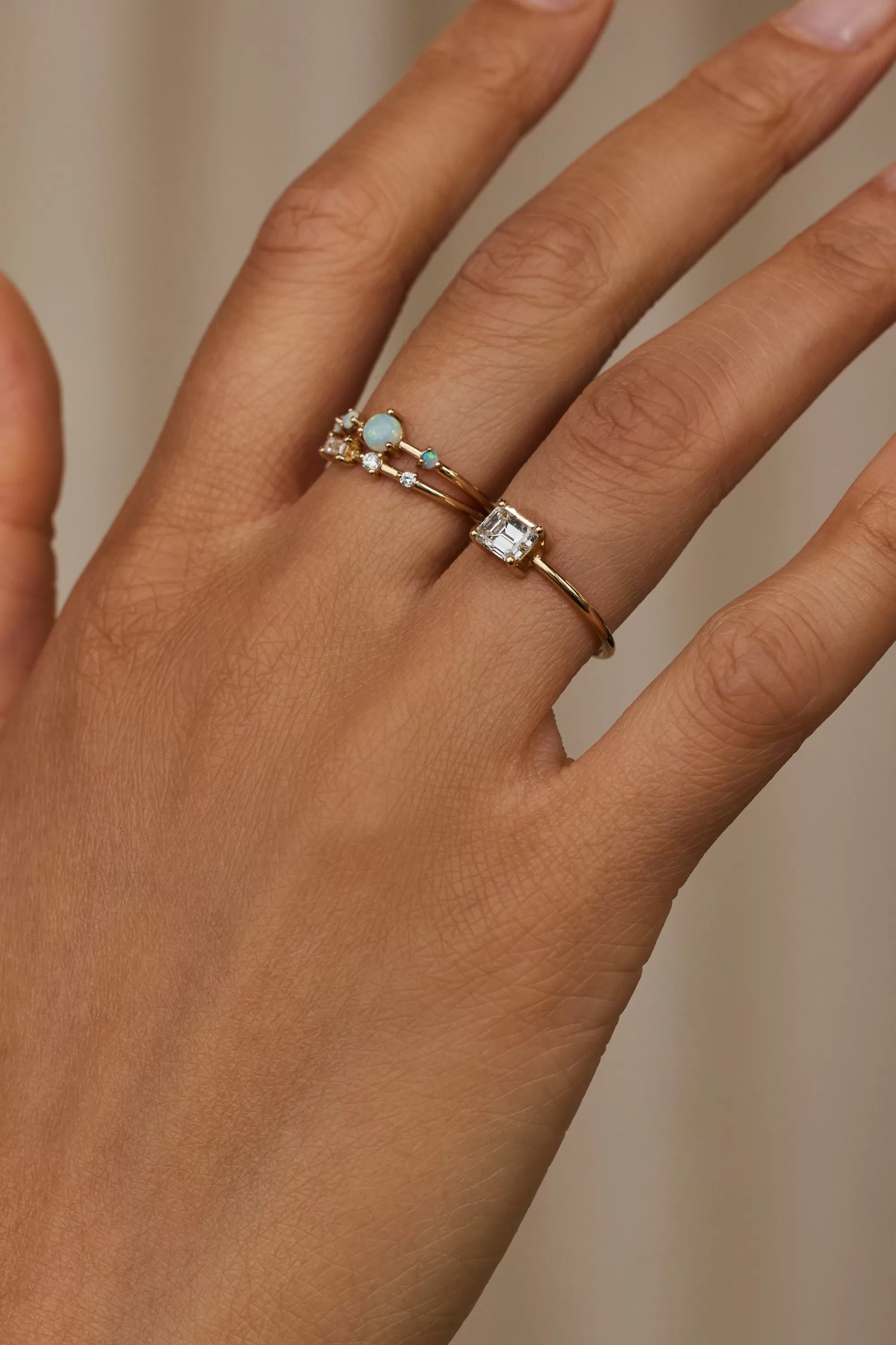 New Large Emerald Cut Solitaire Ring Rings