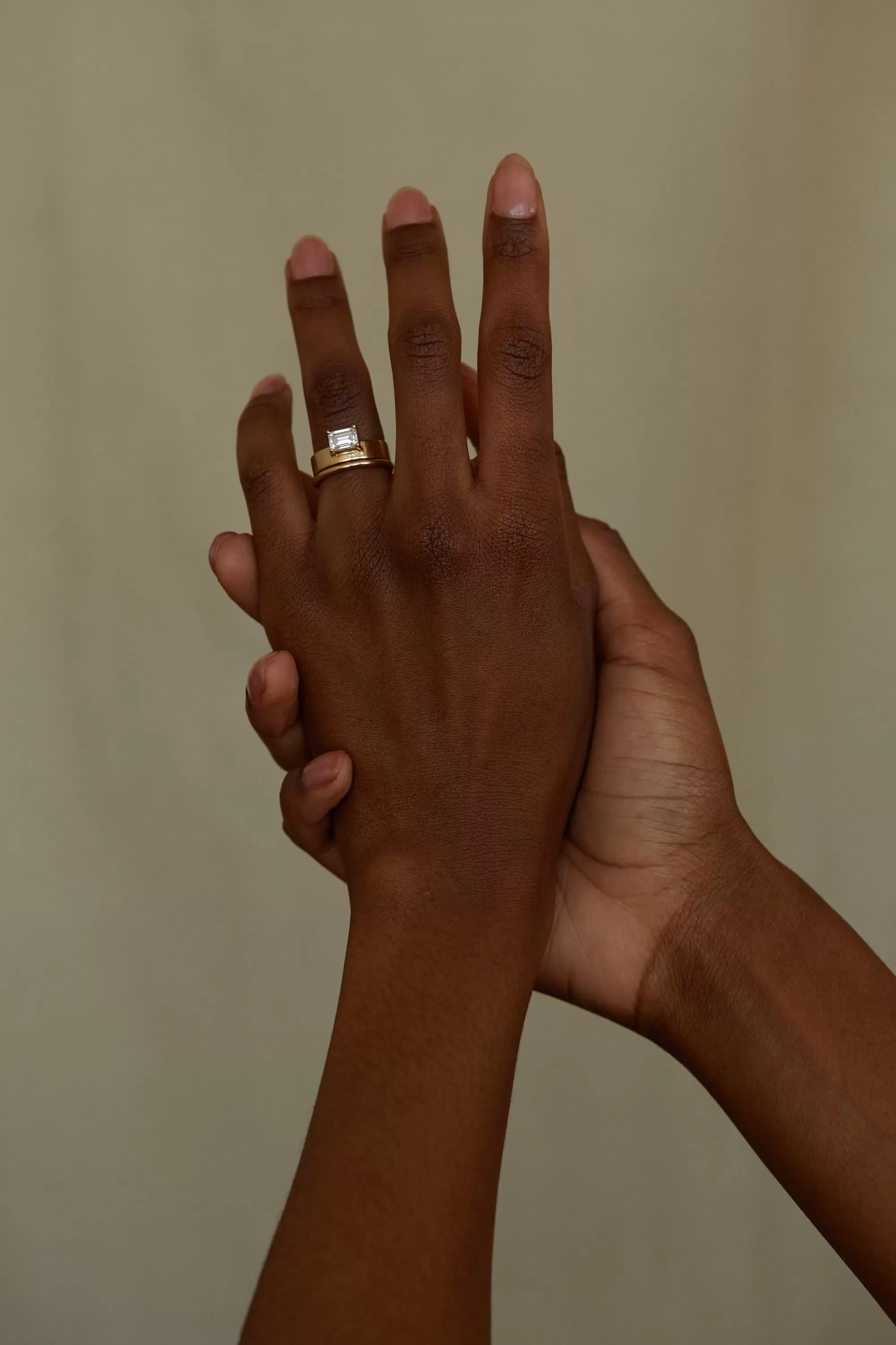 Flash Sale Large Horizontal Emerald Cut Monolith Ring Rings