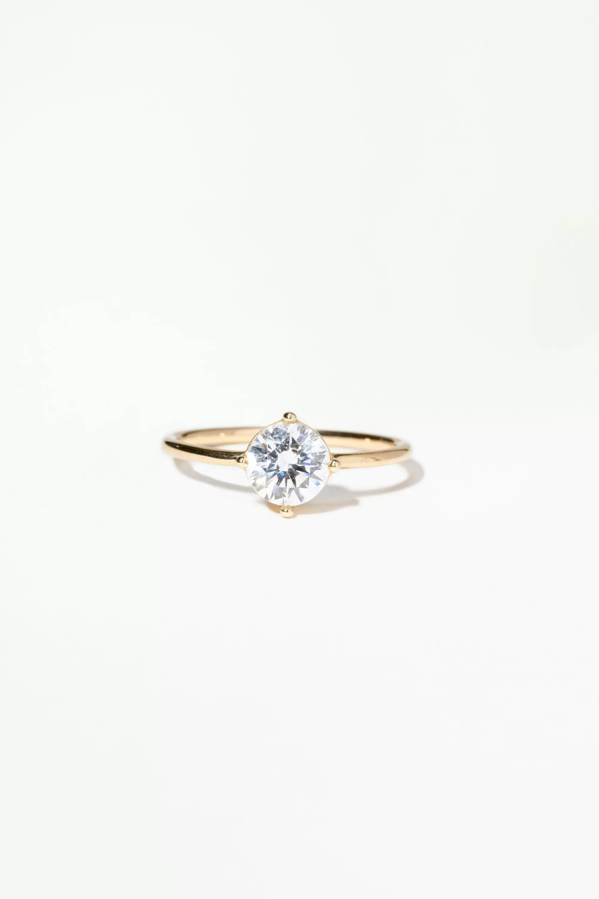 Clearance Large Round Solitaire Ring Rings