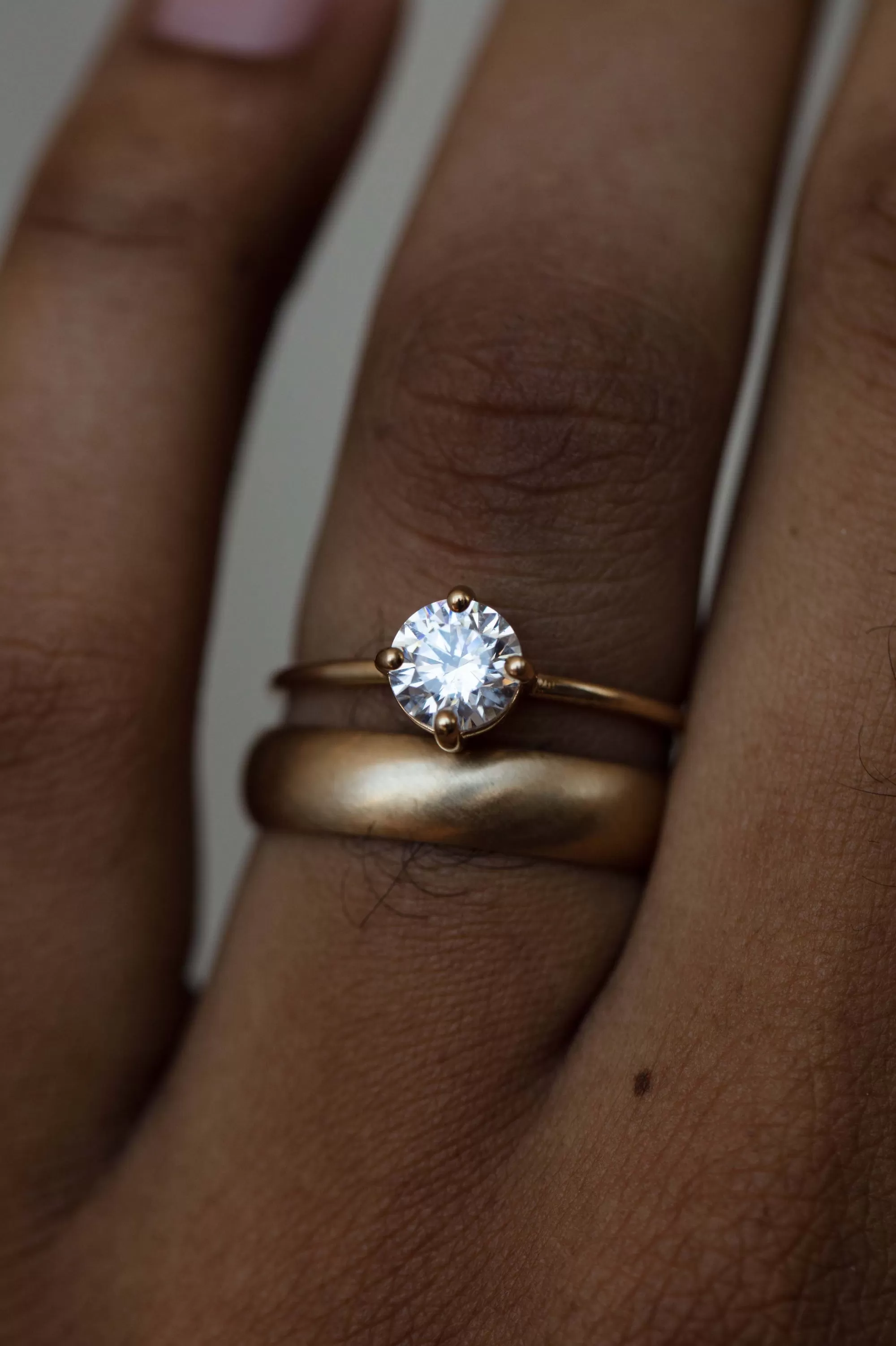 Clearance Large Round Solitaire Ring Rings