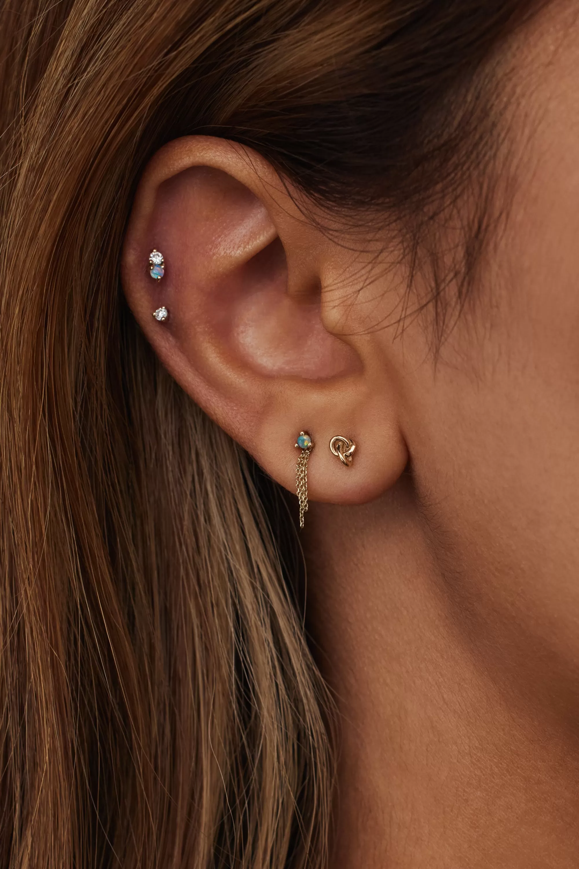 Fashion Little Ode Stud Earring- Single Earrings