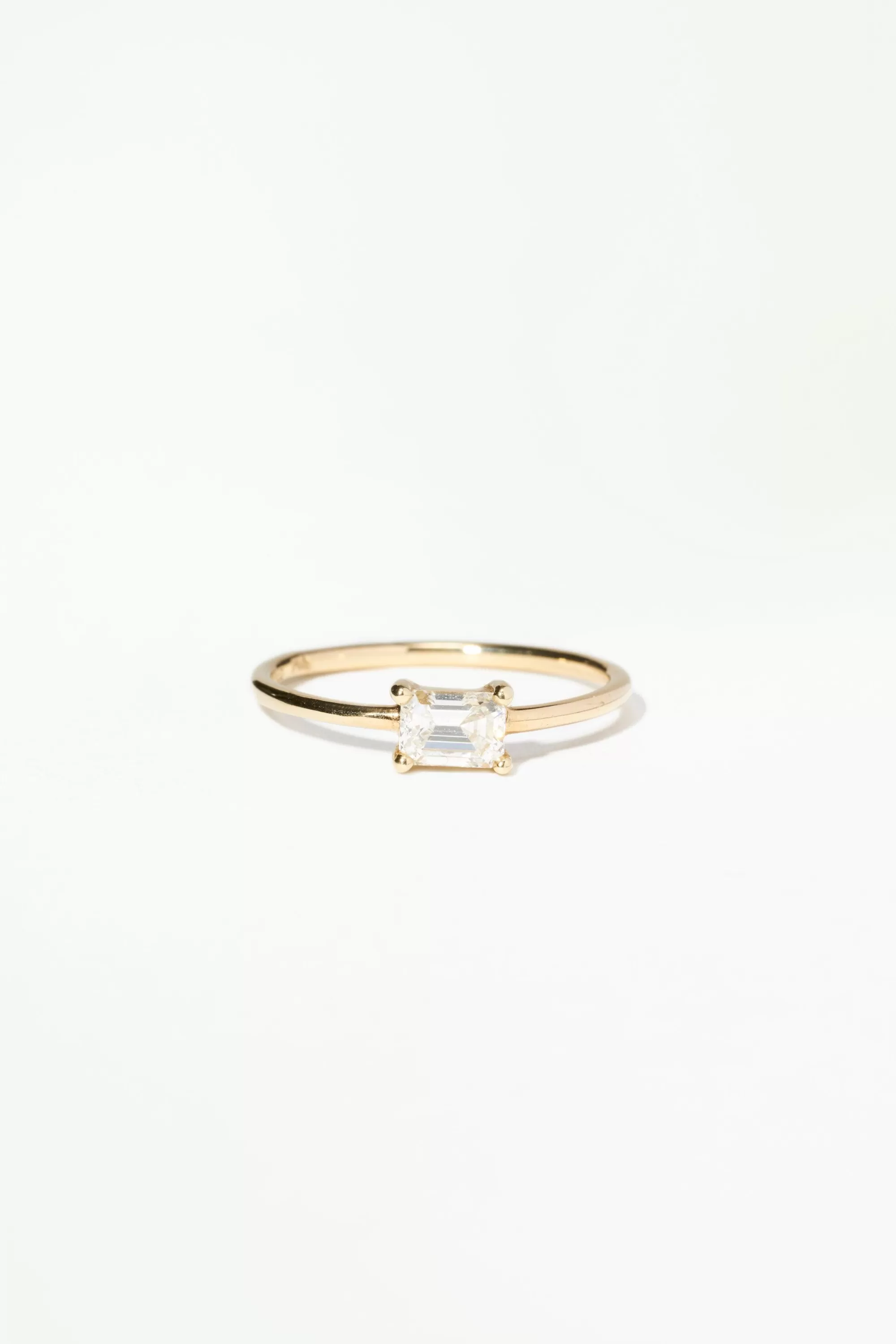 Store Medium Emerald Cut Solitaire Ring Rings