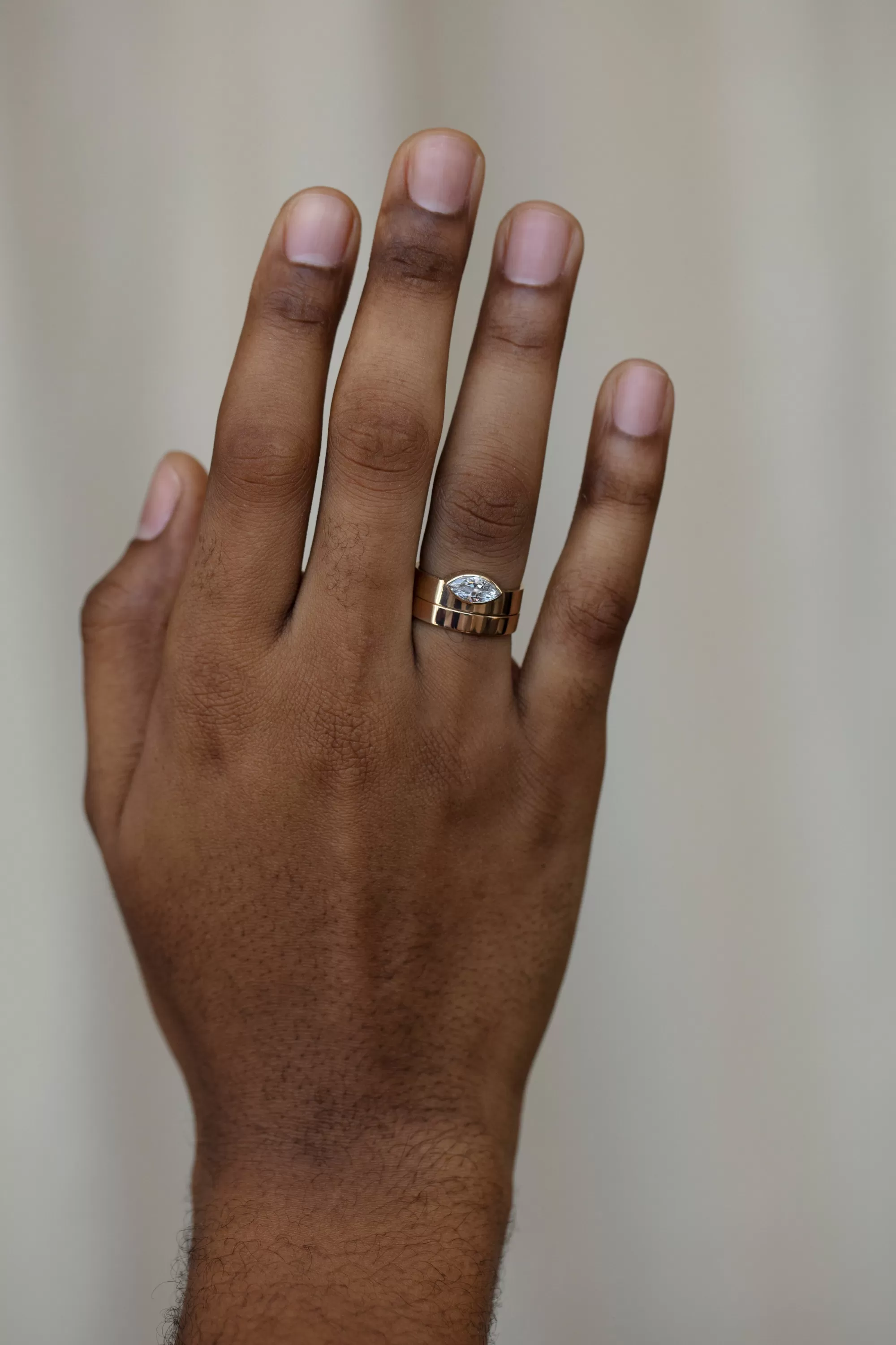 Outlet Medium Marquise Cut Monolith Ring Rings