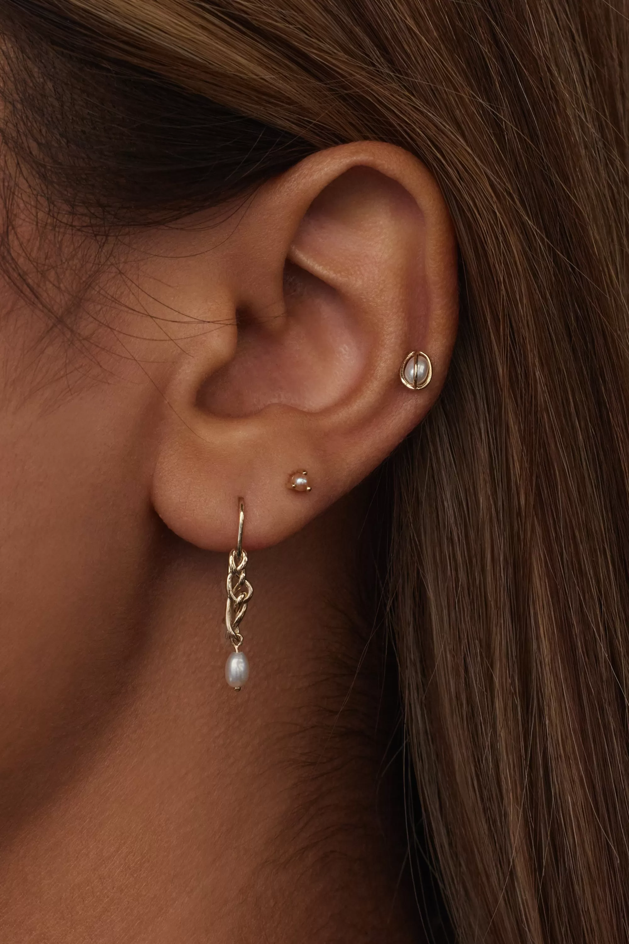 Outlet Midnight Pearl Earring - Single Earrings