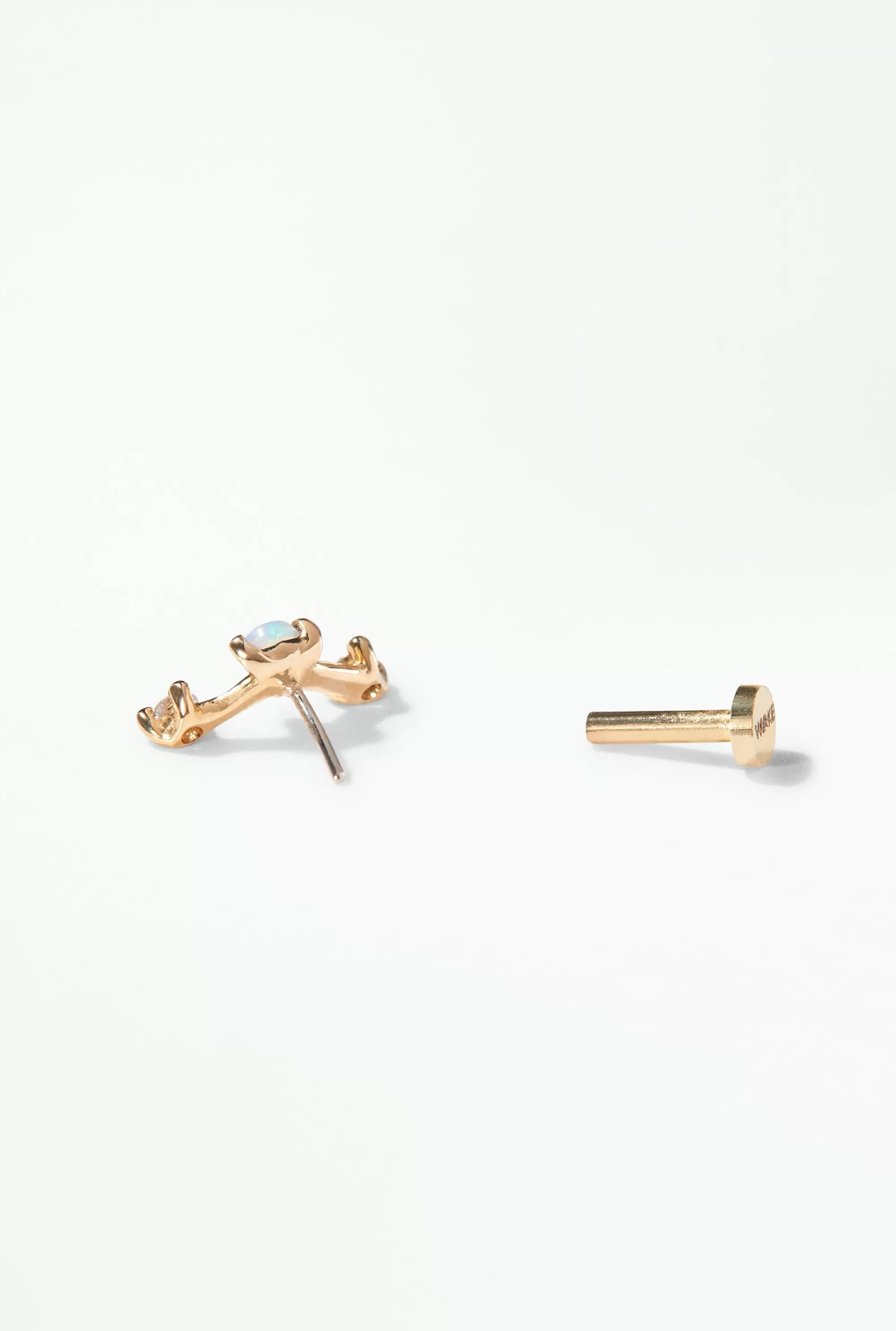 Discount Mini Three-Step Point Earring - Flat Back - Single Piercing