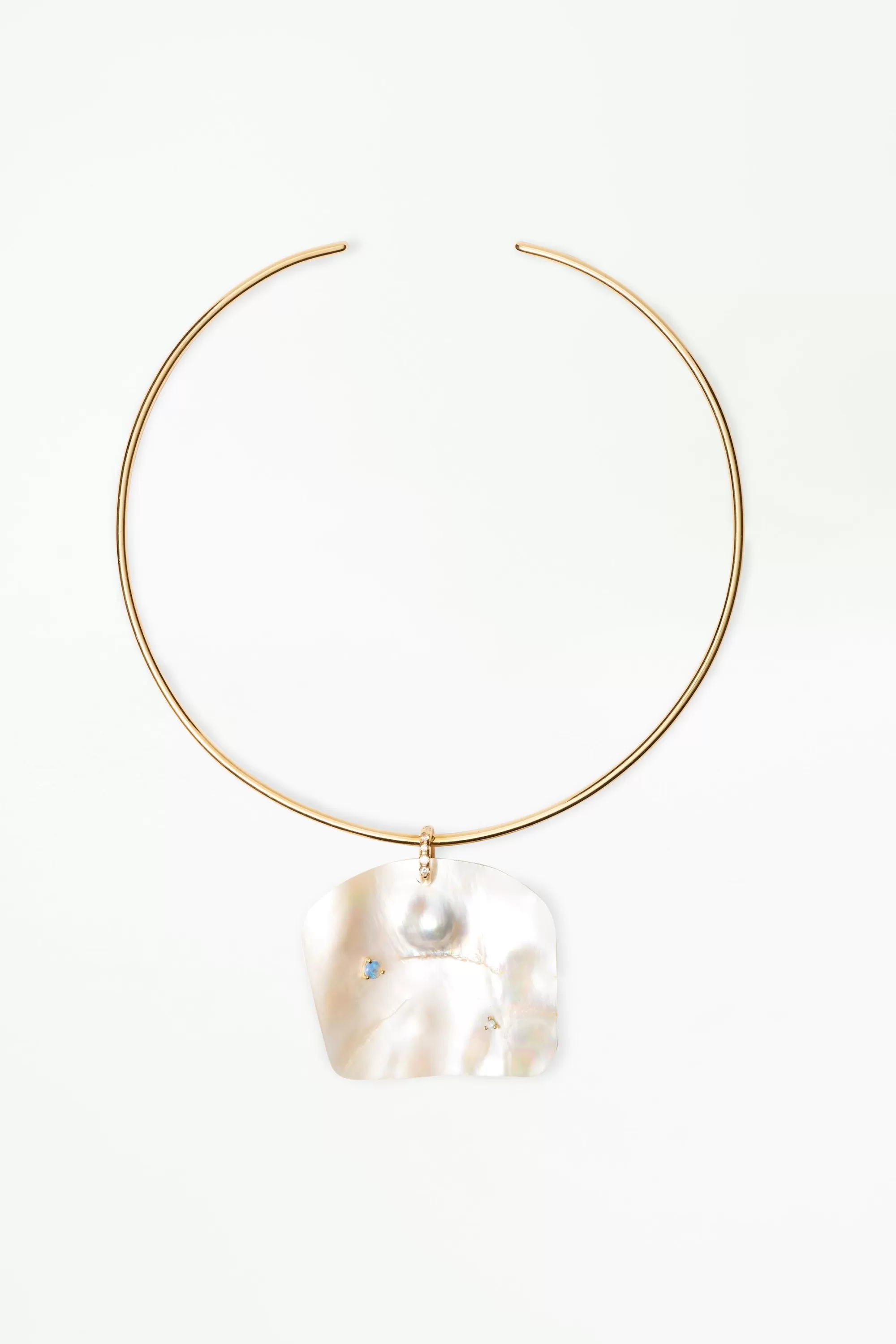 Fashion Mother Of Pearl Neck Cuff Necklaces