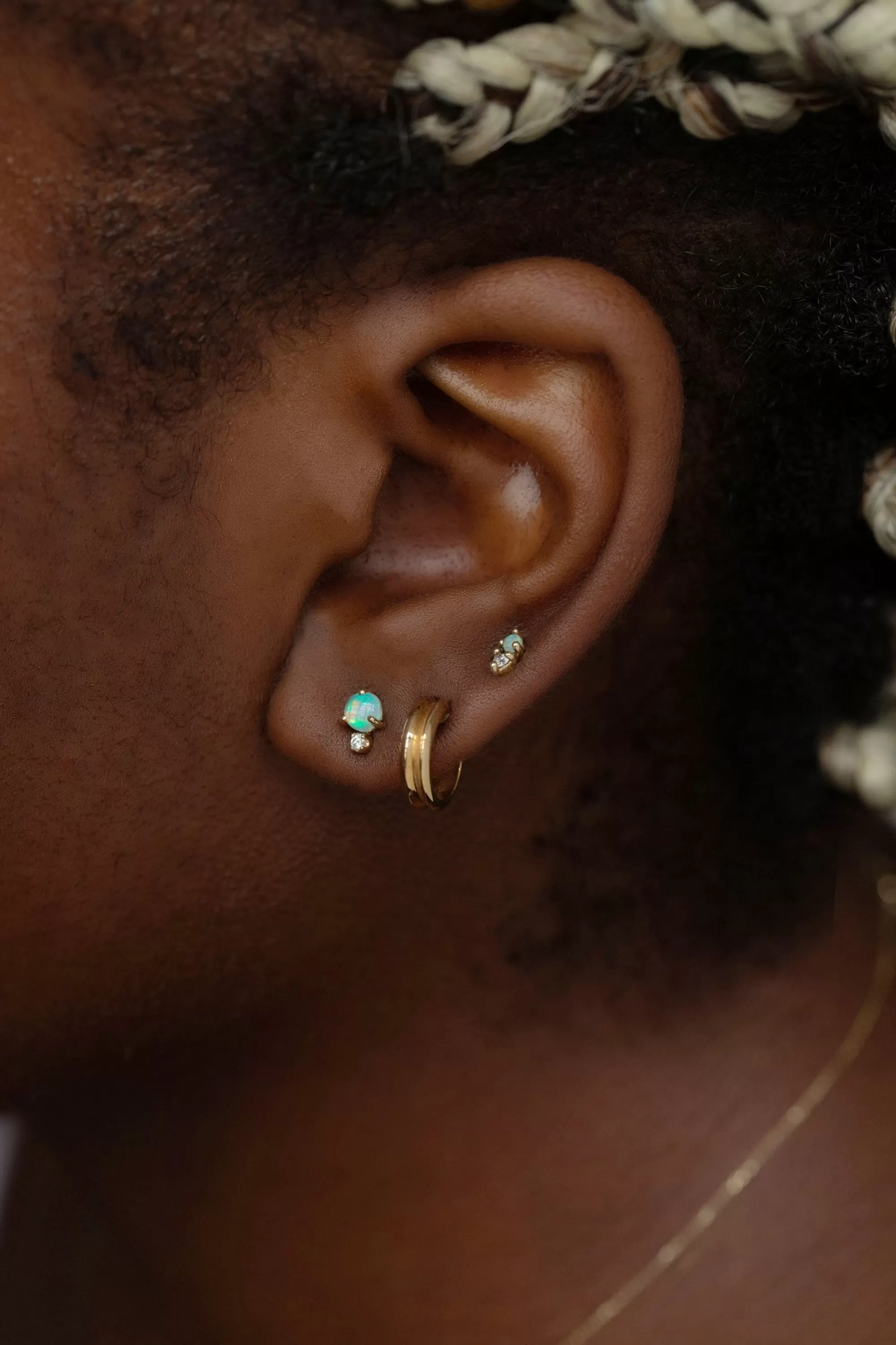 Best Narrow Ripple Hoop - Single Earrings