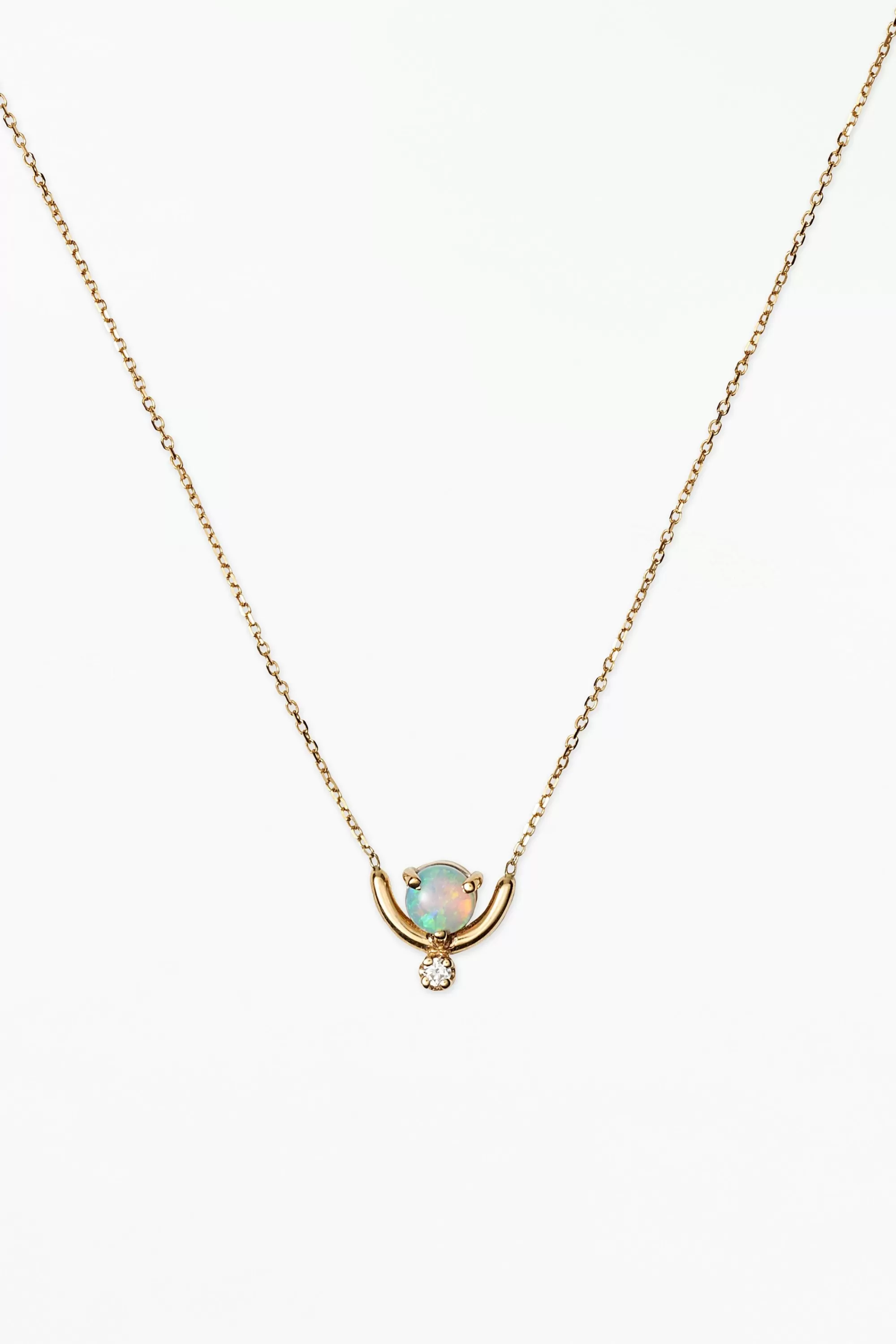 Sale Nestled Opal And Diamond Necklace - Web Exclusive Necklaces