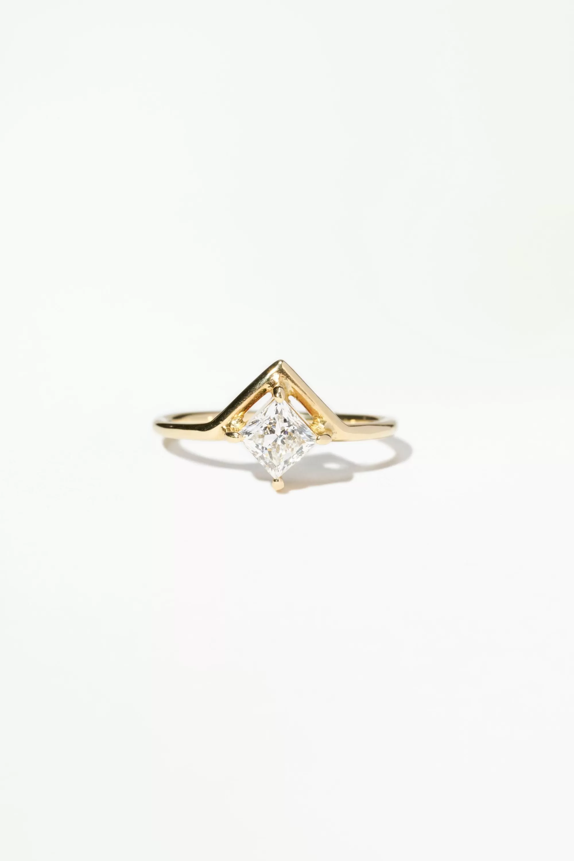 Cheap Nestled Princess Cut Diamond Ring Rings