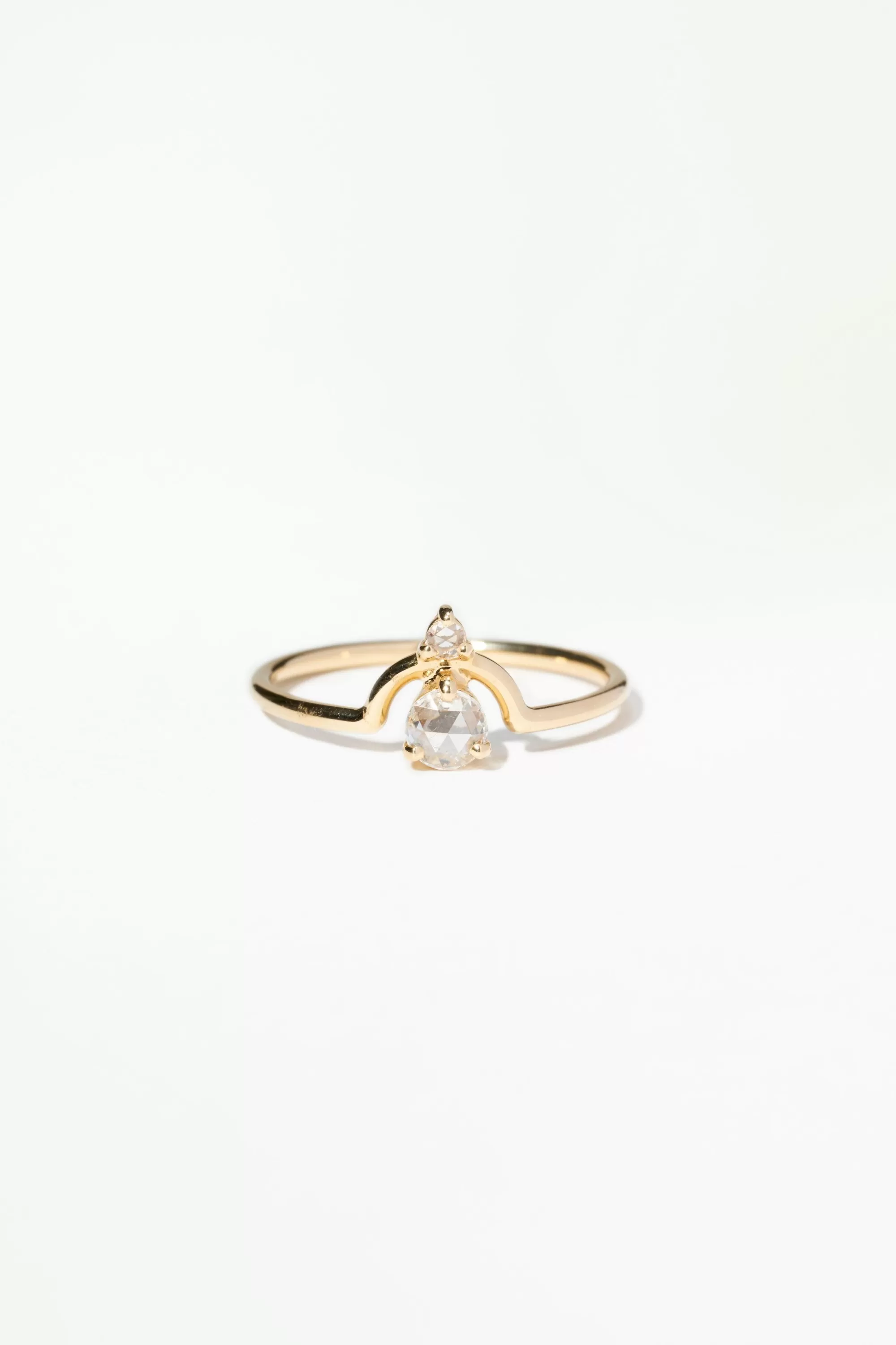 Flash Sale Nestled Rose Cut Diamond Ring Rings