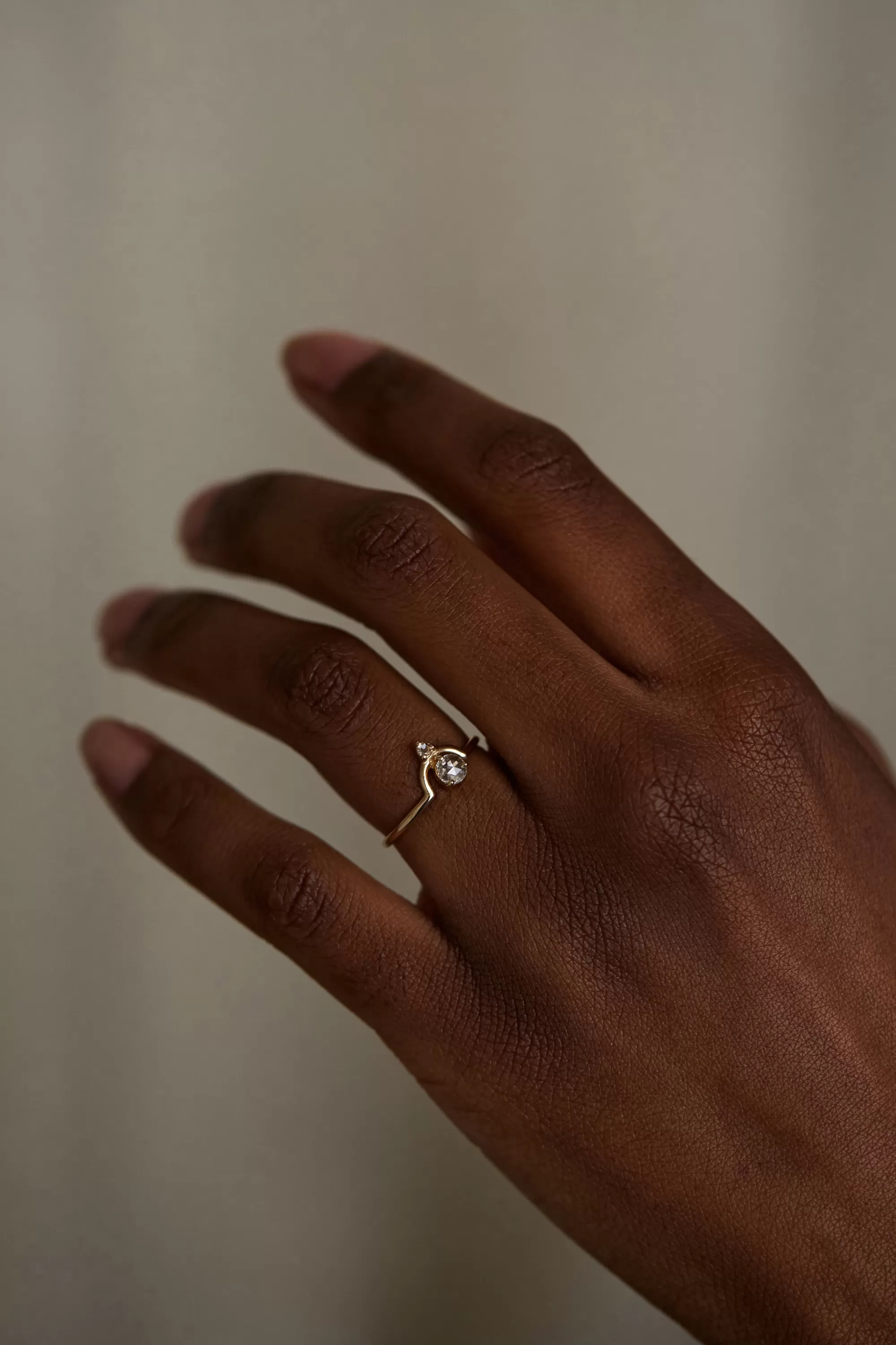 Flash Sale Nestled Rose Cut Diamond Ring Rings