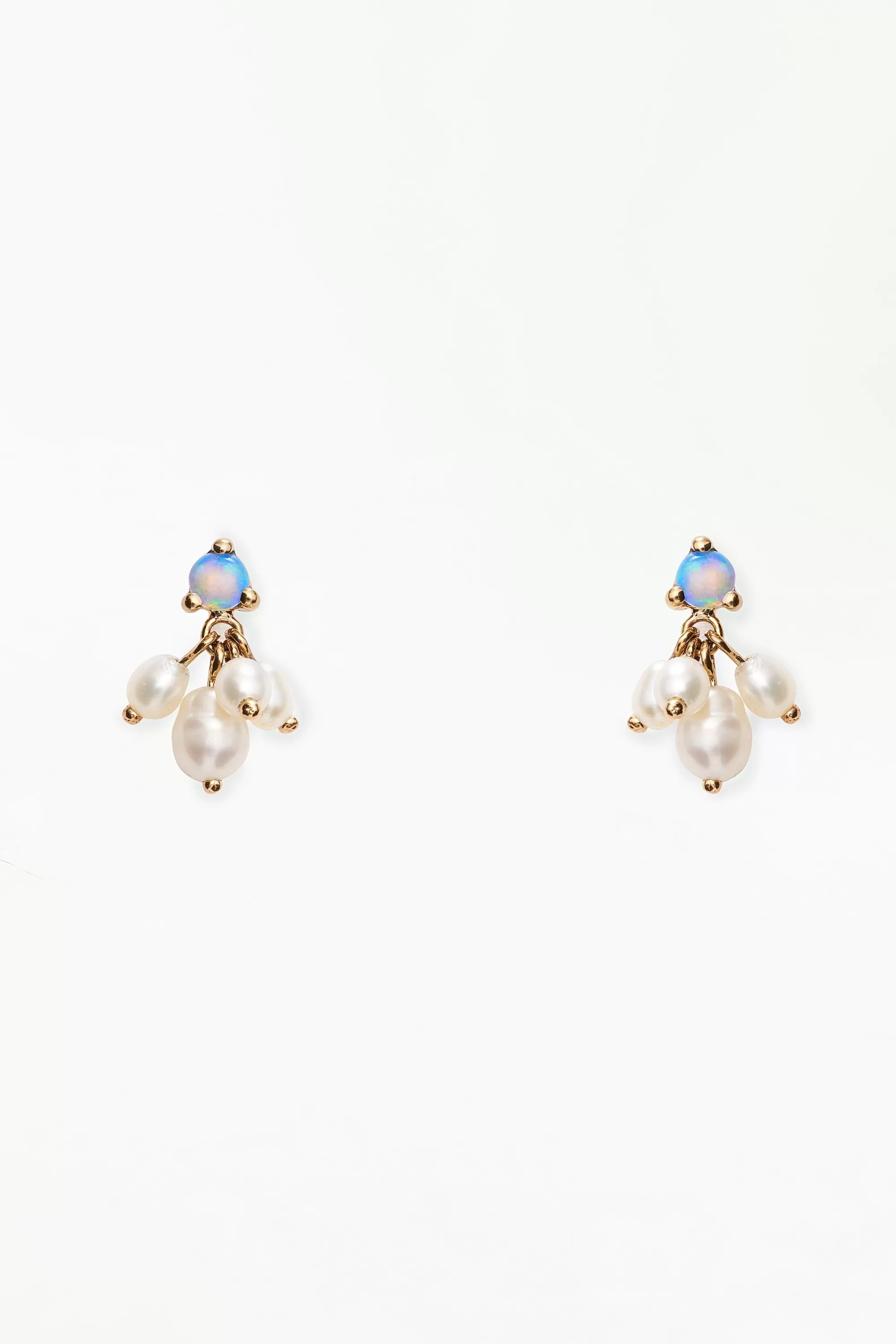Fashion Opal And Pearl Cloudburst Earring - Single Earrings
