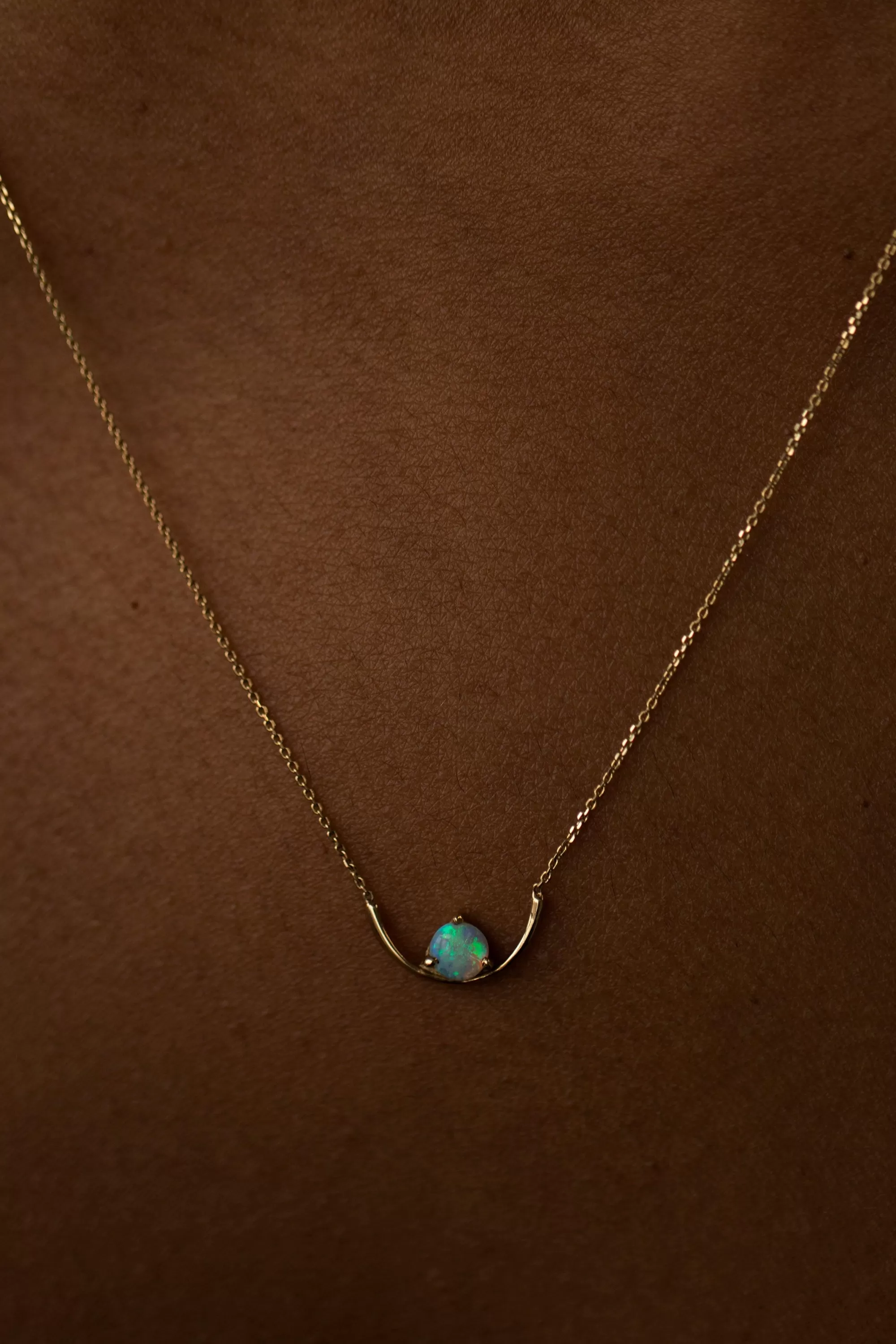 Cheap Opal Arc Necklace Necklaces