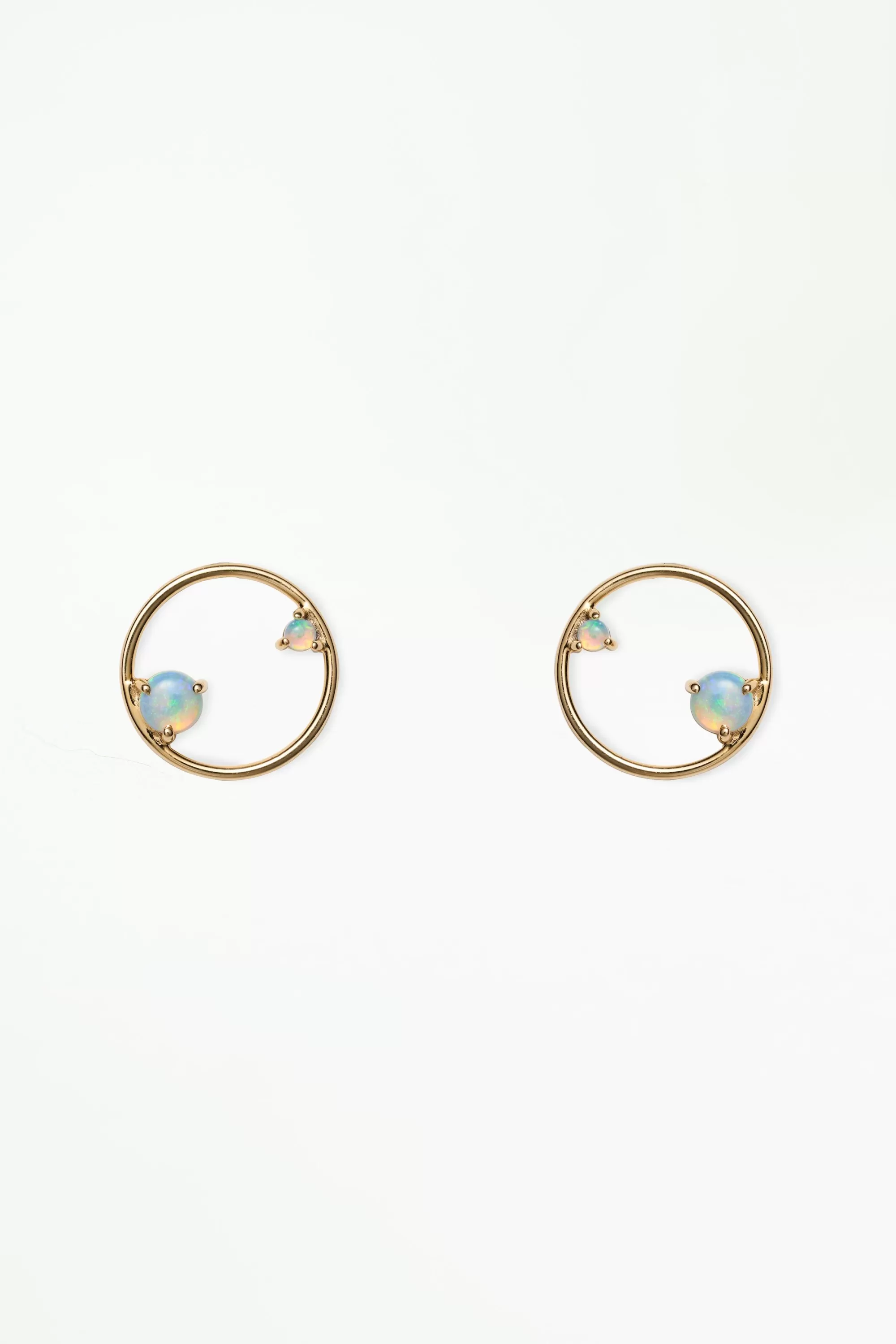 Flash Sale Opal Circle Earring - Single Earrings