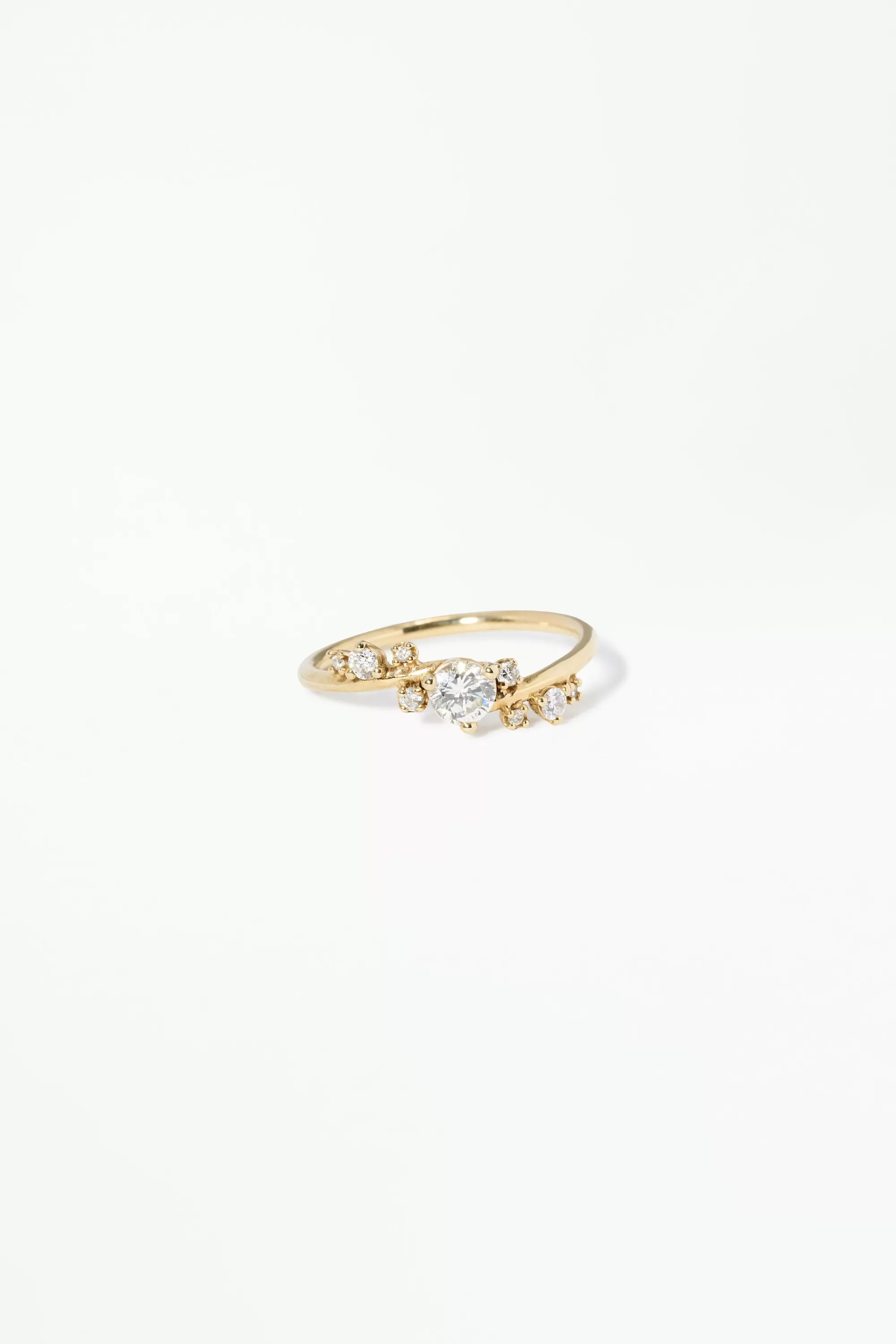 Store Organic Crossover Diamond Ring Rings