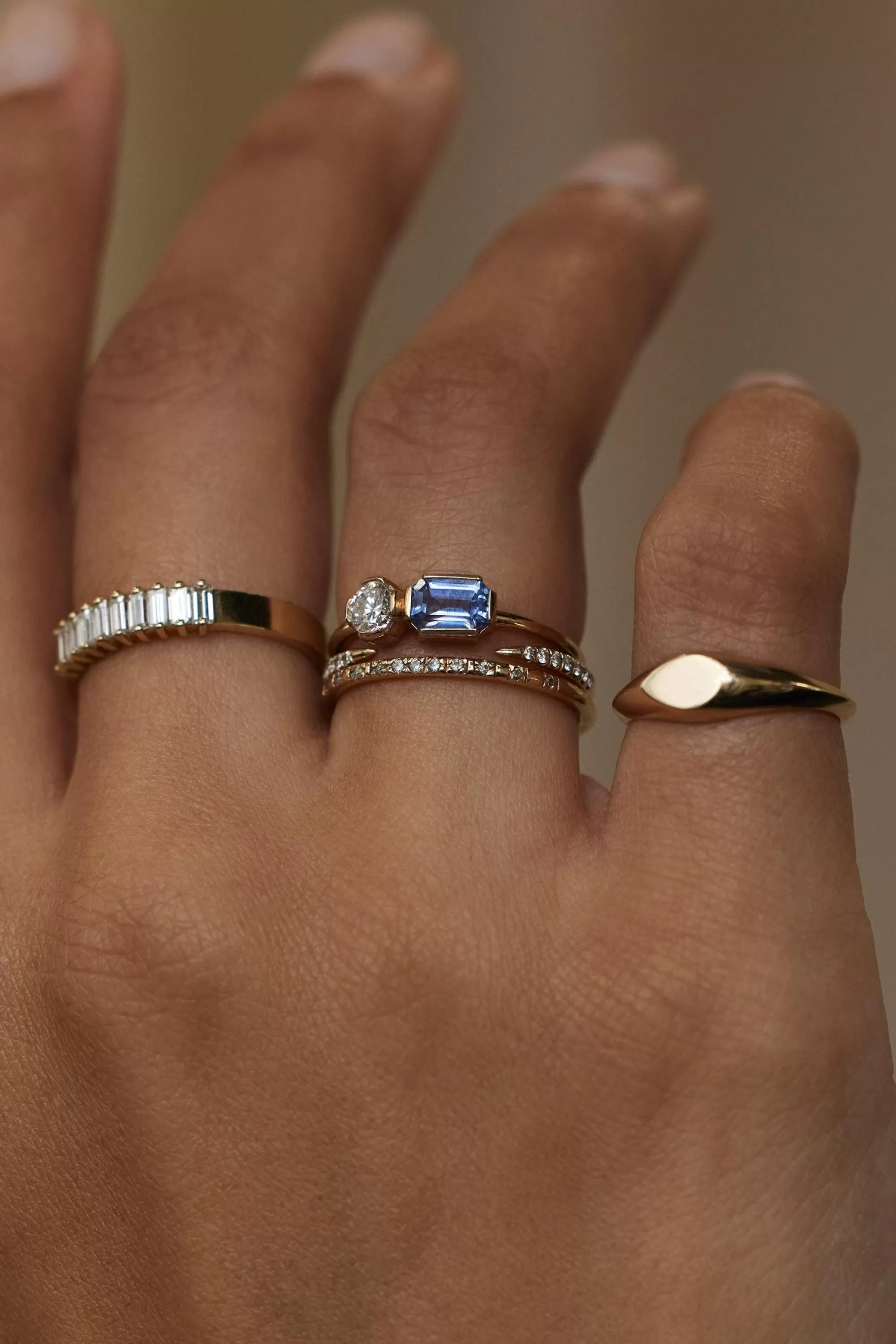 Shop Otto Sapphire And Diamond Ring Rings