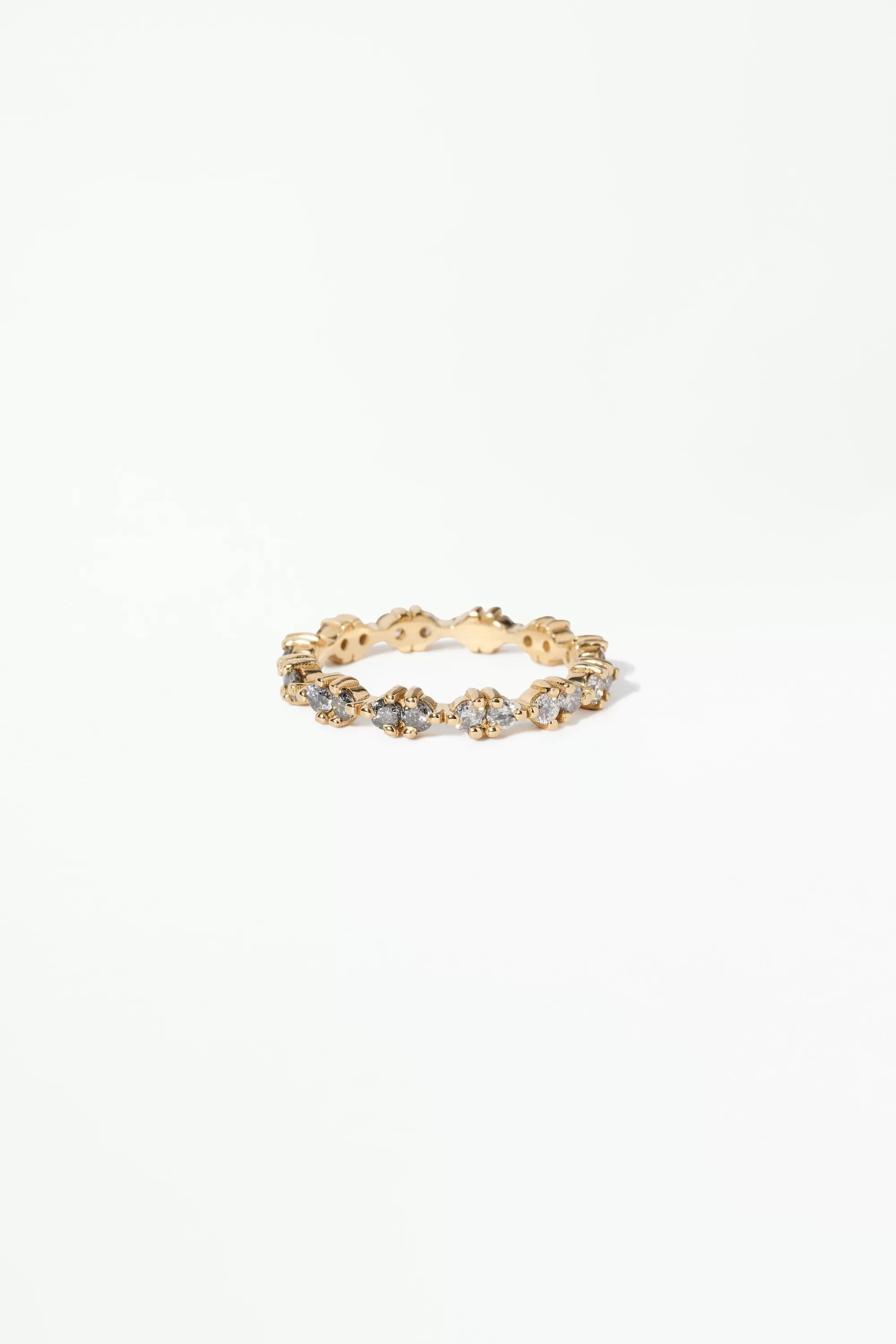 Store Pathway Eternity Ring - Grey Diamond Gradient Rings