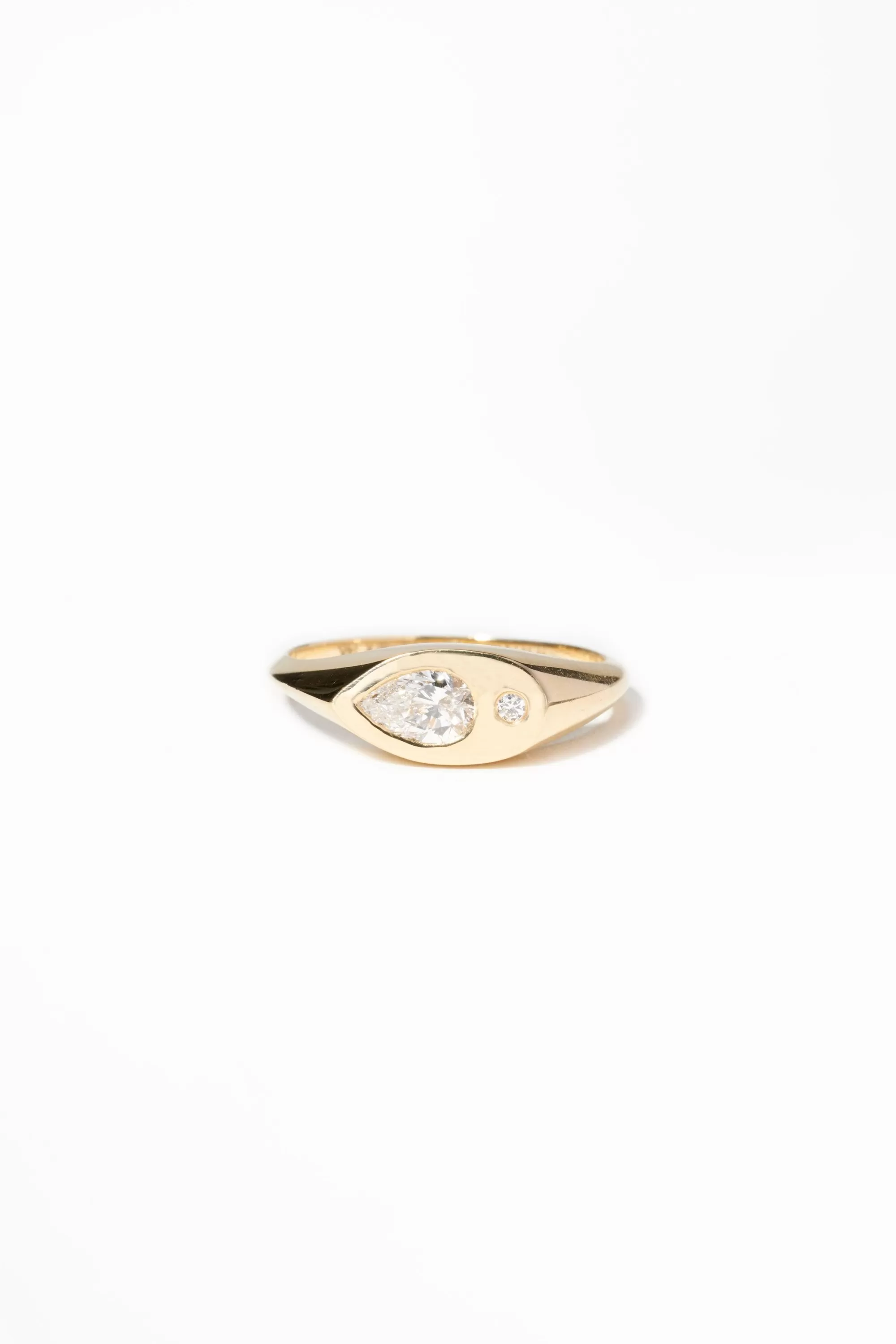 Shop Pear Signet Ring Rings