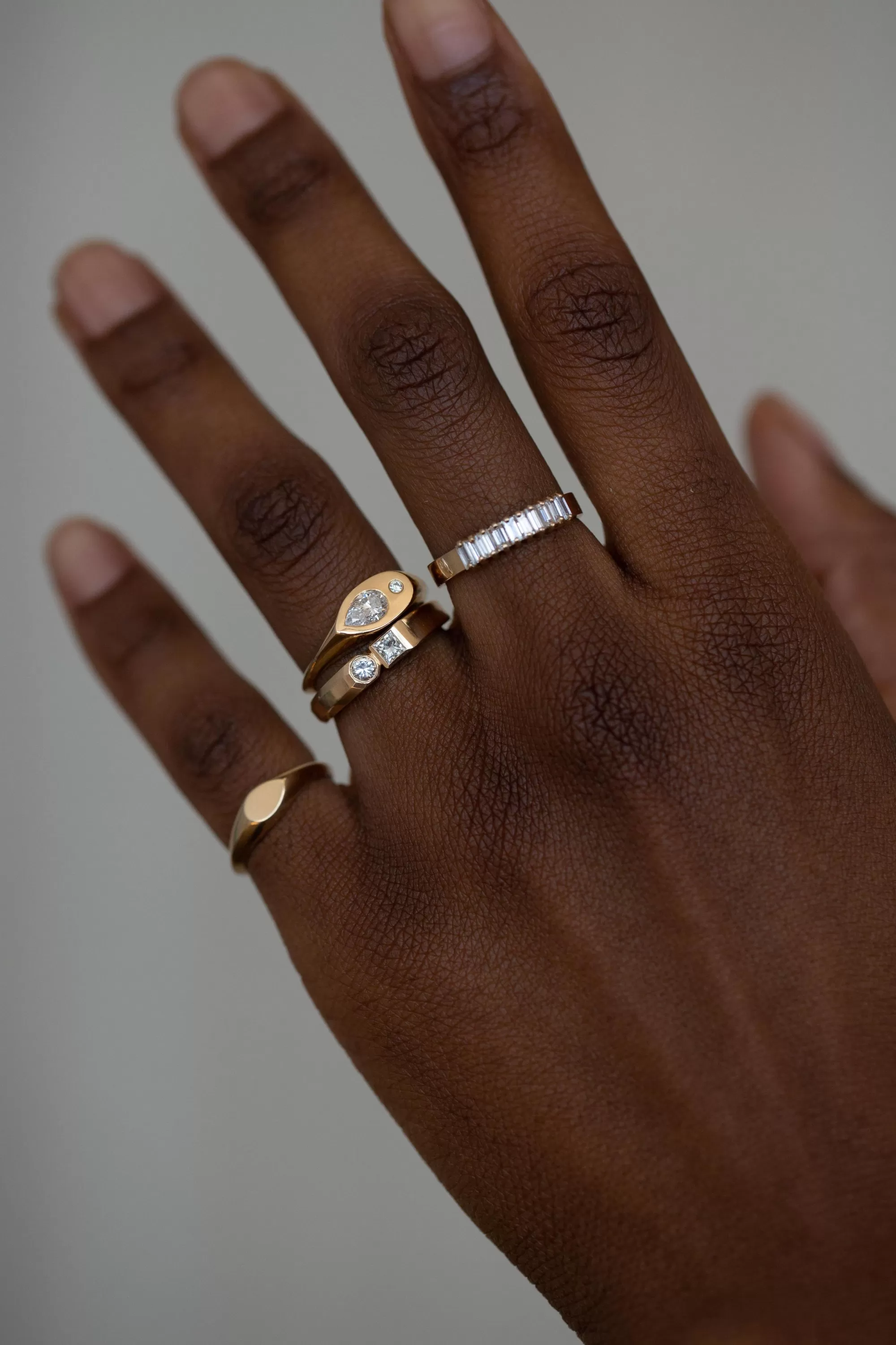 Shop Pear Signet Ring Rings