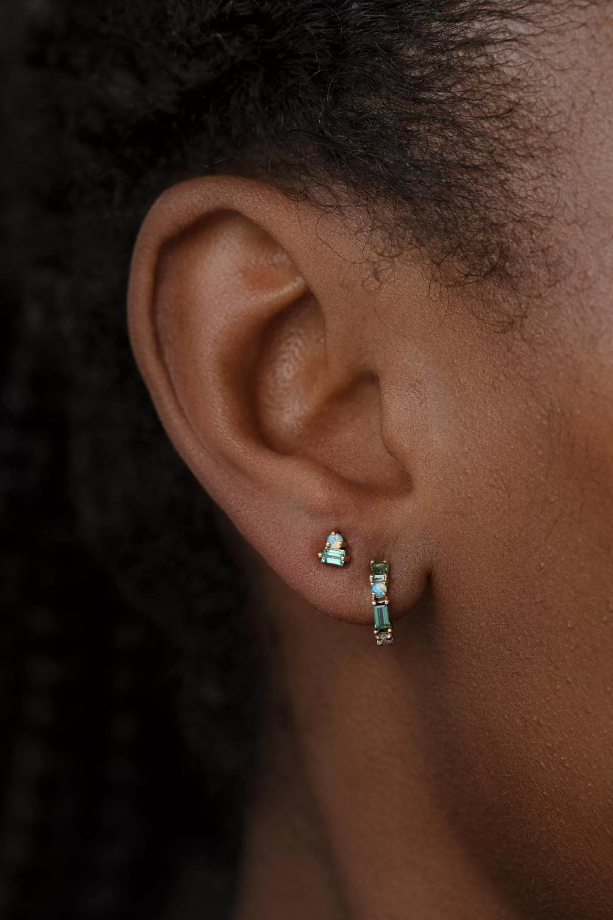 Clearance Pillar Hoop - Single Earrings
