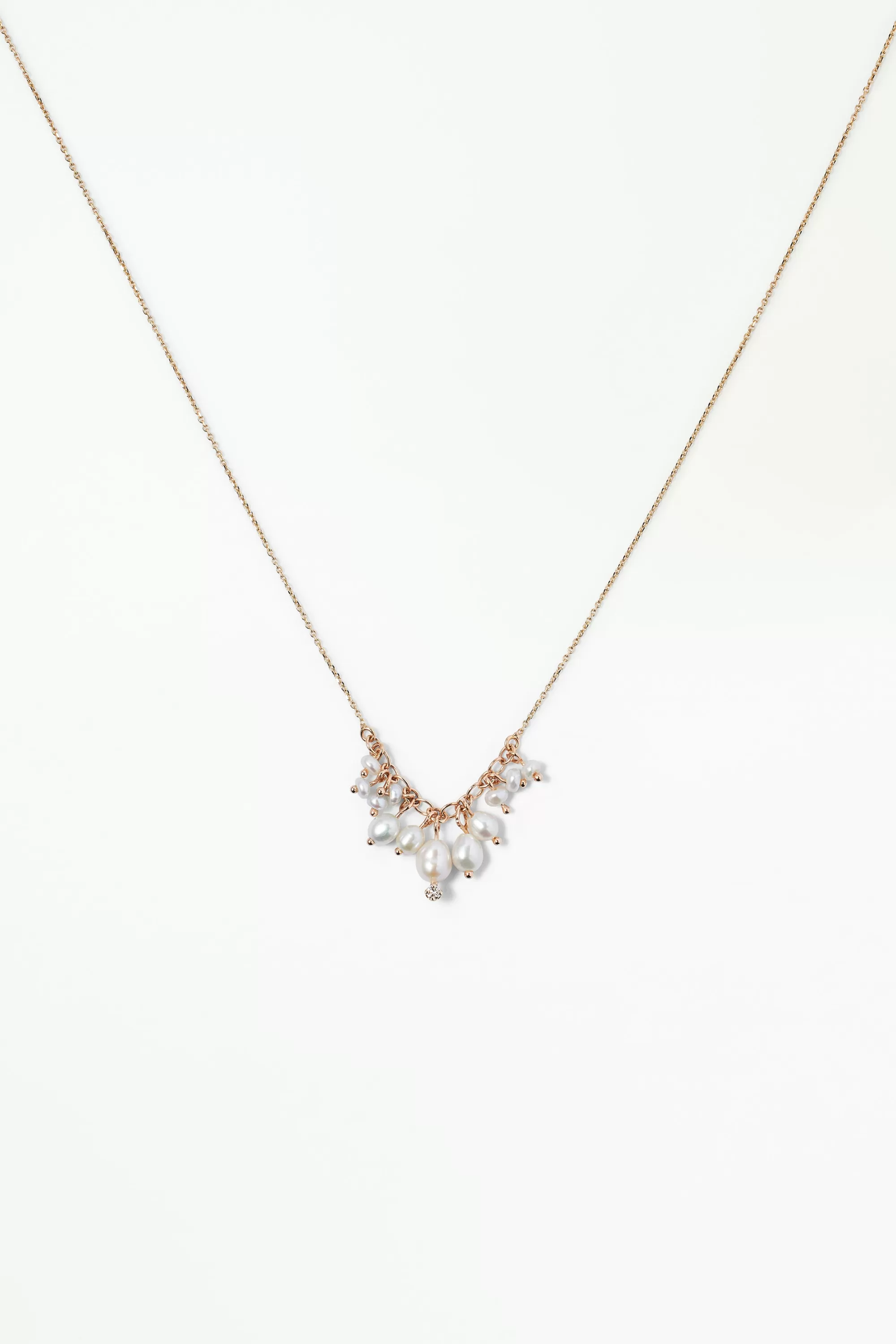 Best Sale Shadow Diamond & Pearl Necklace Necklaces