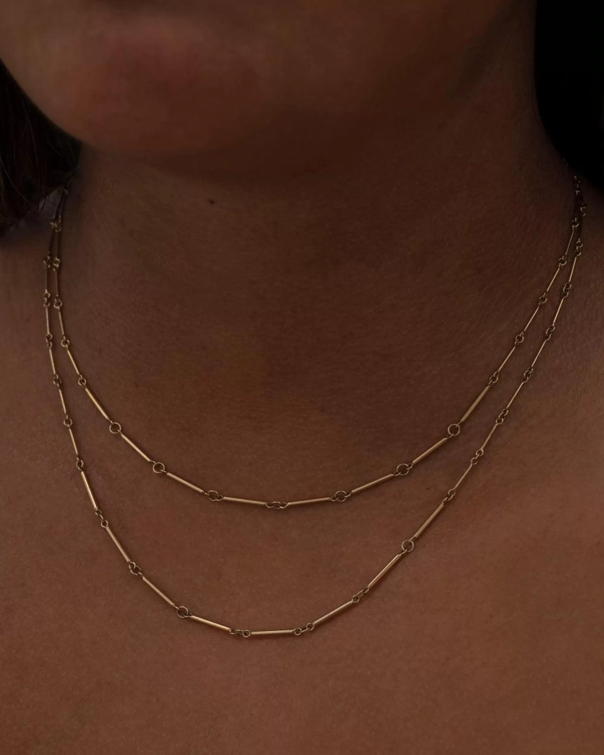 Fashion Small Bar Chain Necklaces
