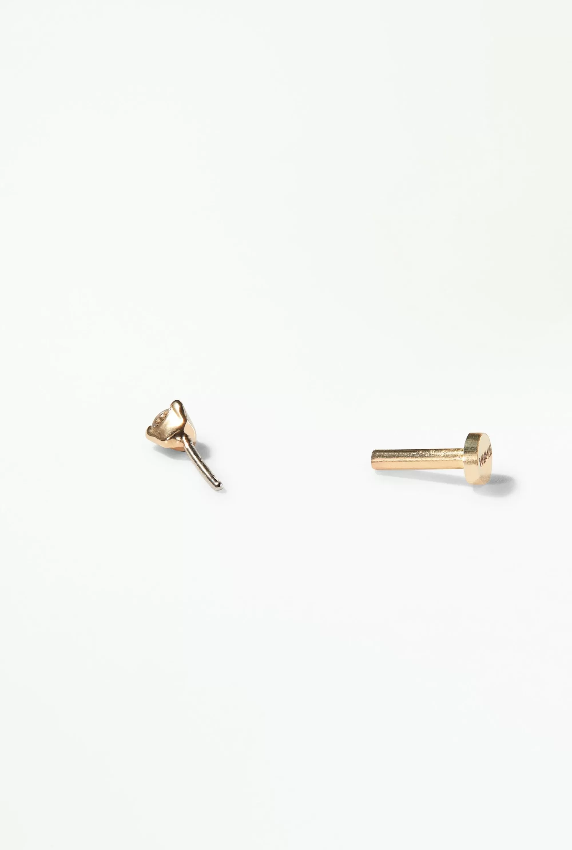 Best Small Brilliant Diamond Stud - Flat Back - Single Piercing