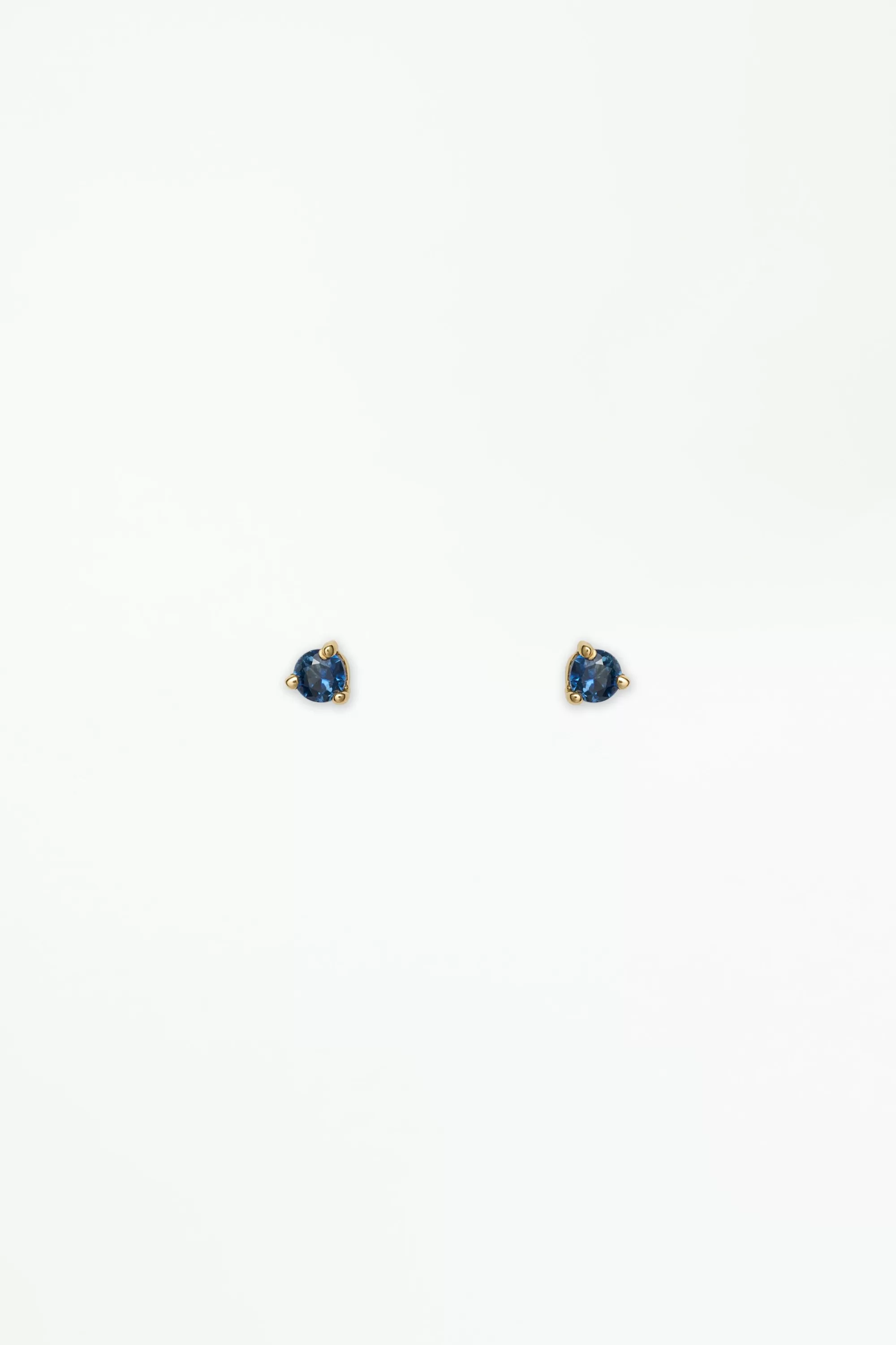 Best Sale Small Dark Blue Sapphire Stud - Single Earrings