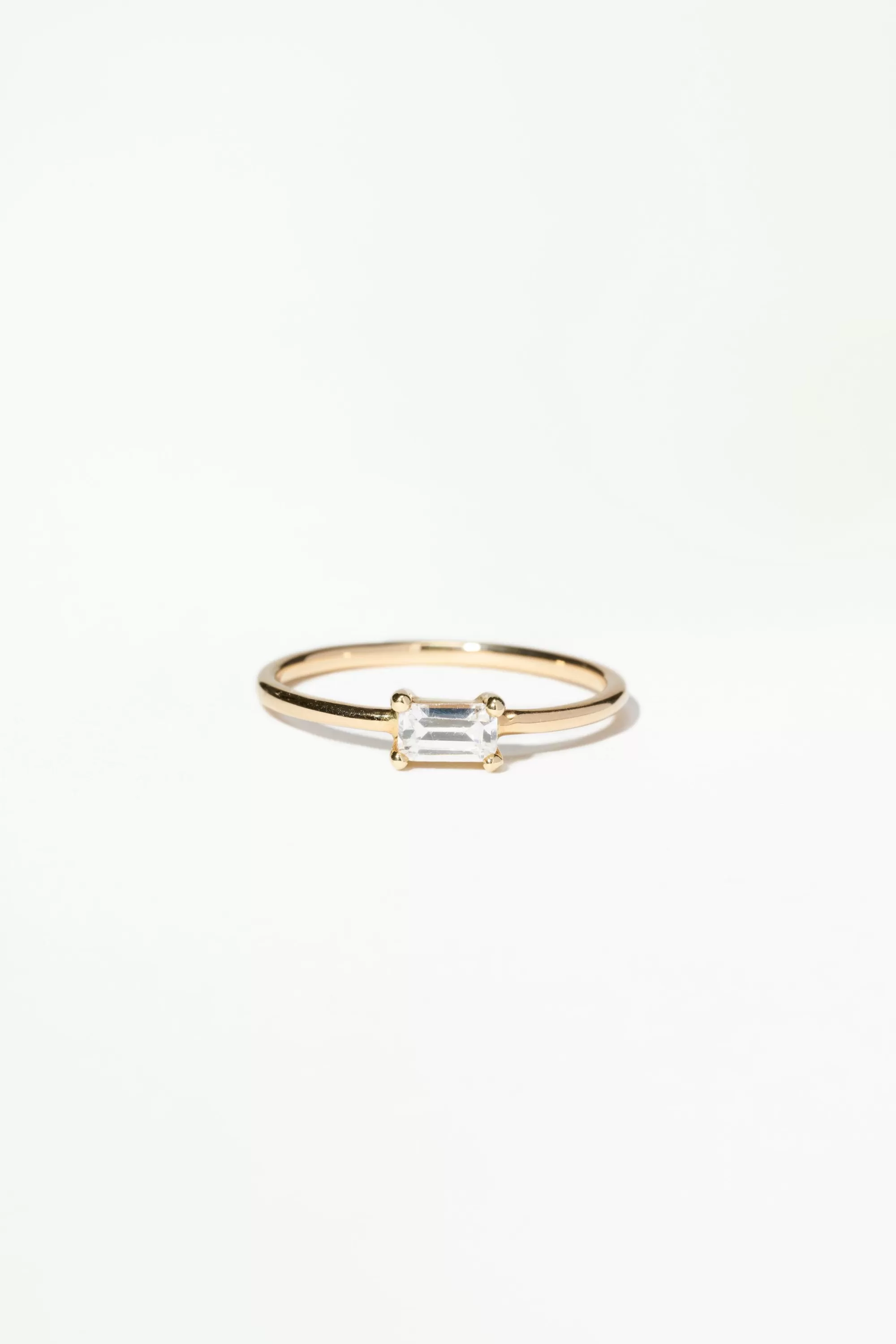 Flash Sale Small Emerald Cut Solitaire Ring Rings