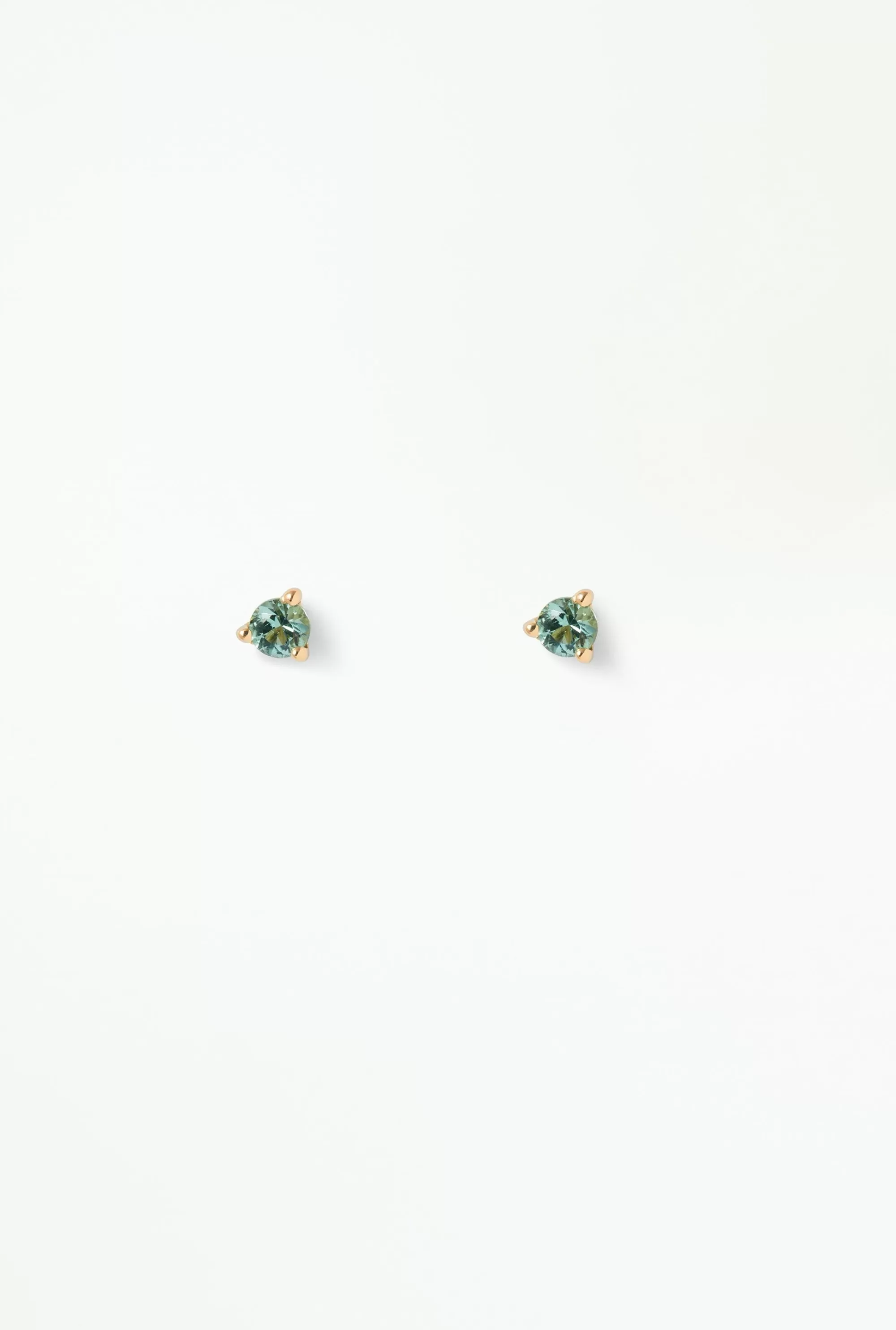 Outlet Small Mint Tourmaline Stud - Single Earrings