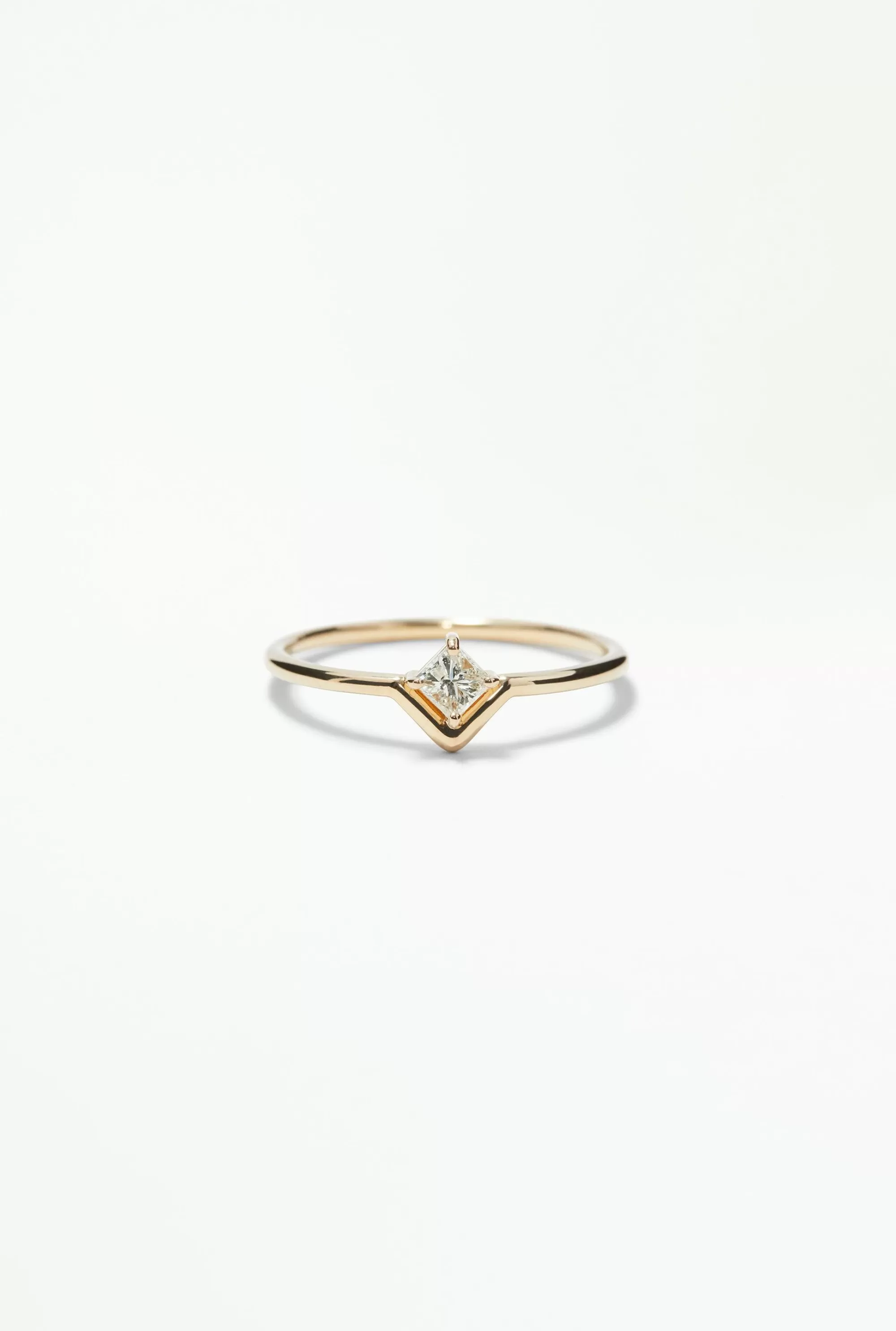 Outlet Small Nestled Princess Cut Ring Rings